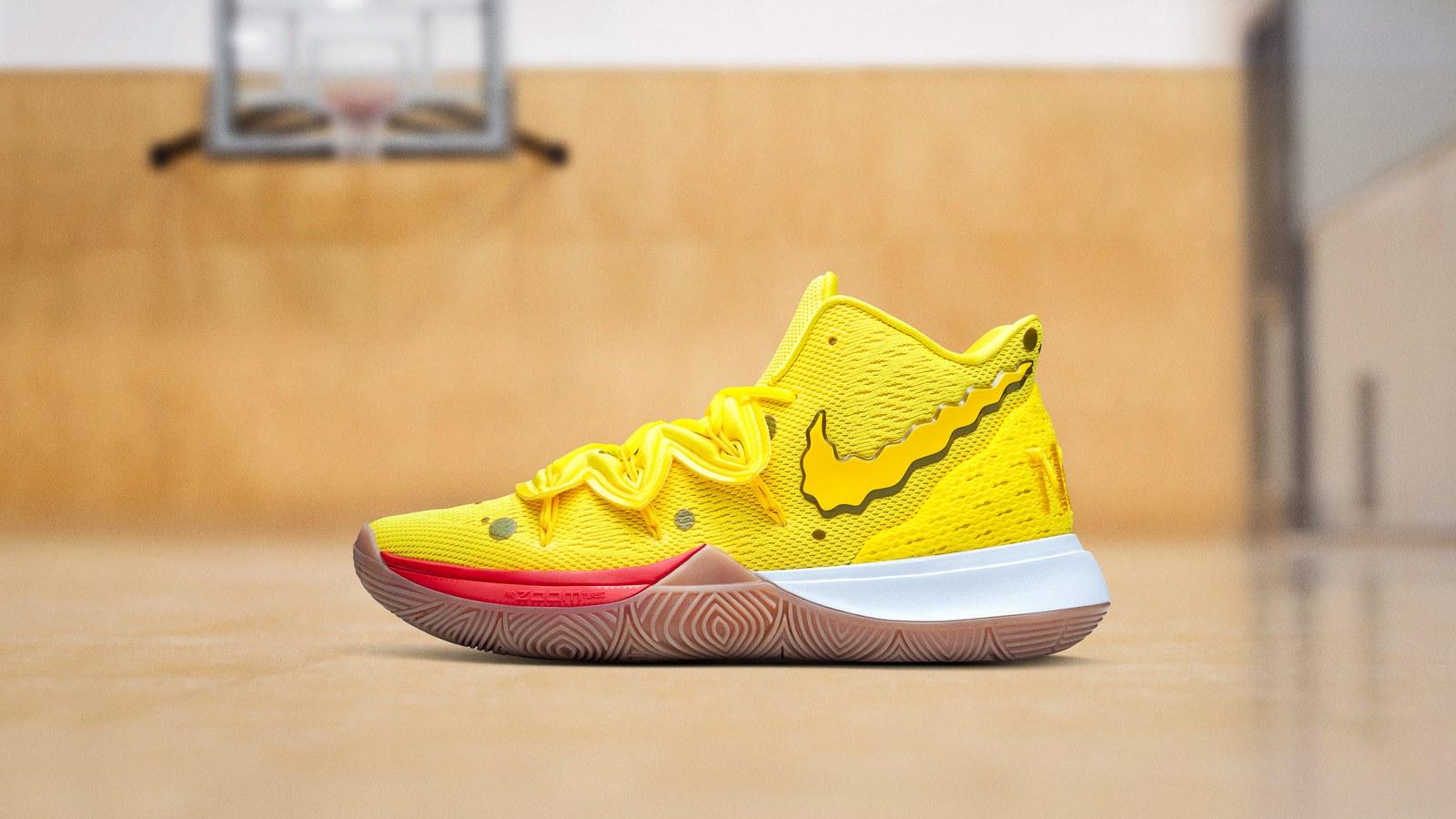 Kyrie Irving Unveiled His “SpongeBob SquarePants” Line of Nike