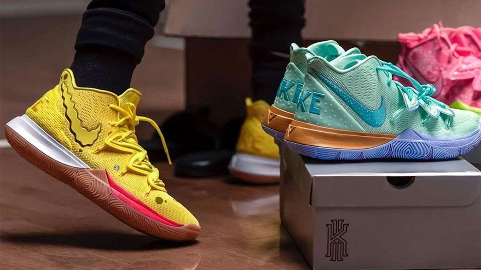 Kyrie Irving x SpongeBob SquarePants Nike Sneakers are OUT NOW
