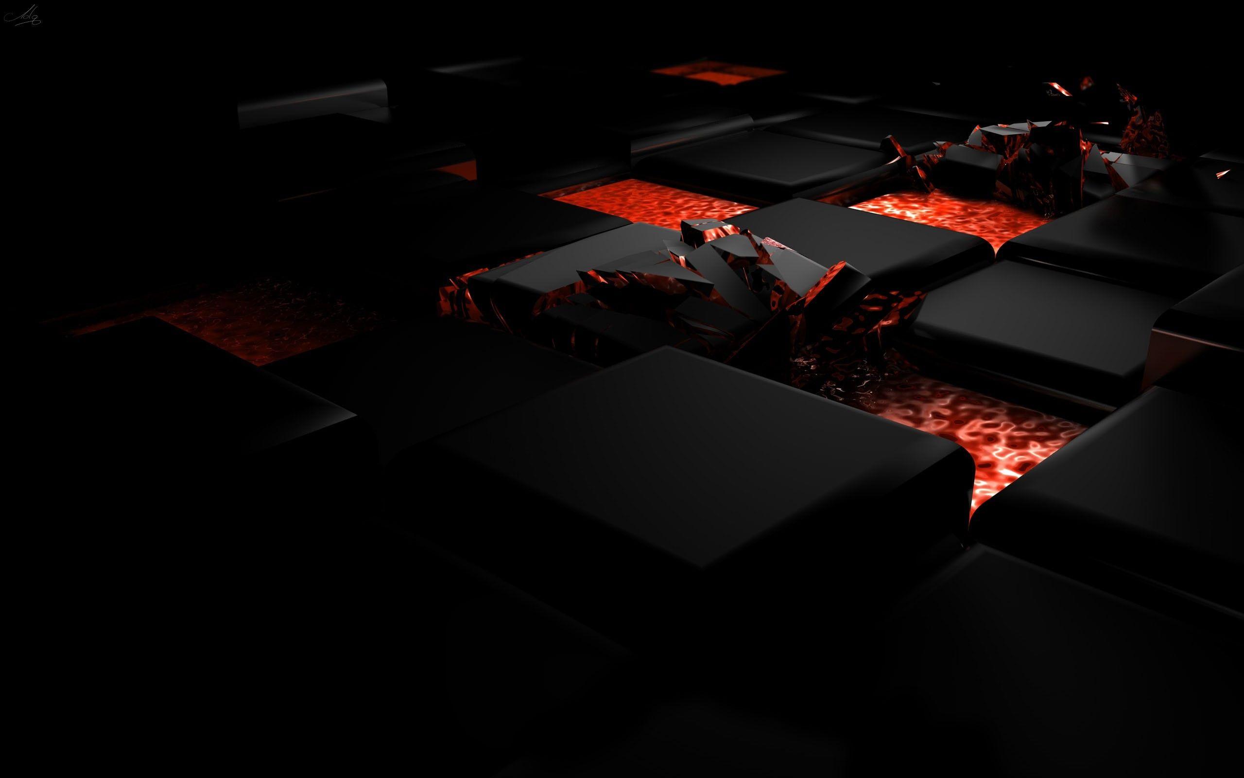 Wallpaper cube, fire, dark, light, alloy. Desktop wallpaper, Desktop background picture, 3D wallpaper