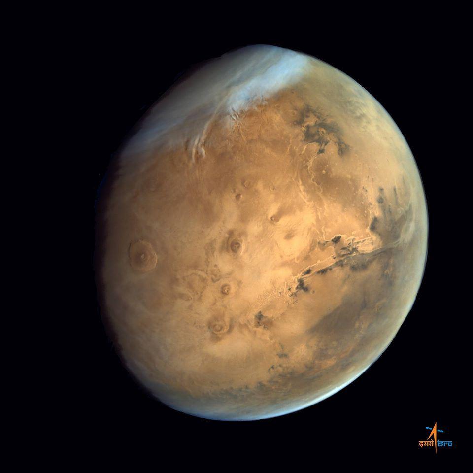 Mom Celebrates 1 Year At Mars Olympus Mons, Tharsis