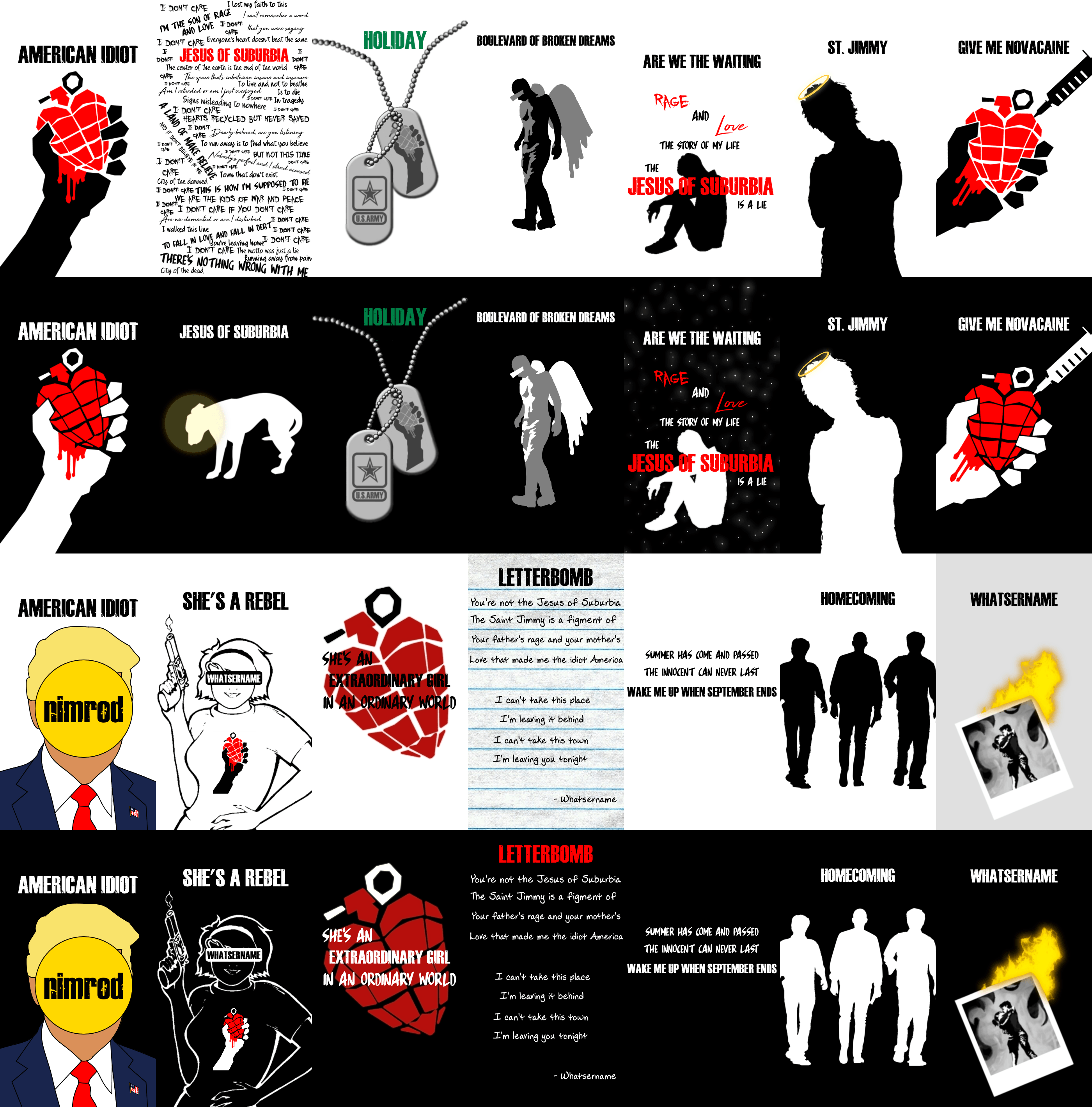 Made some wallpaper for American Idiot. Link is in the comments