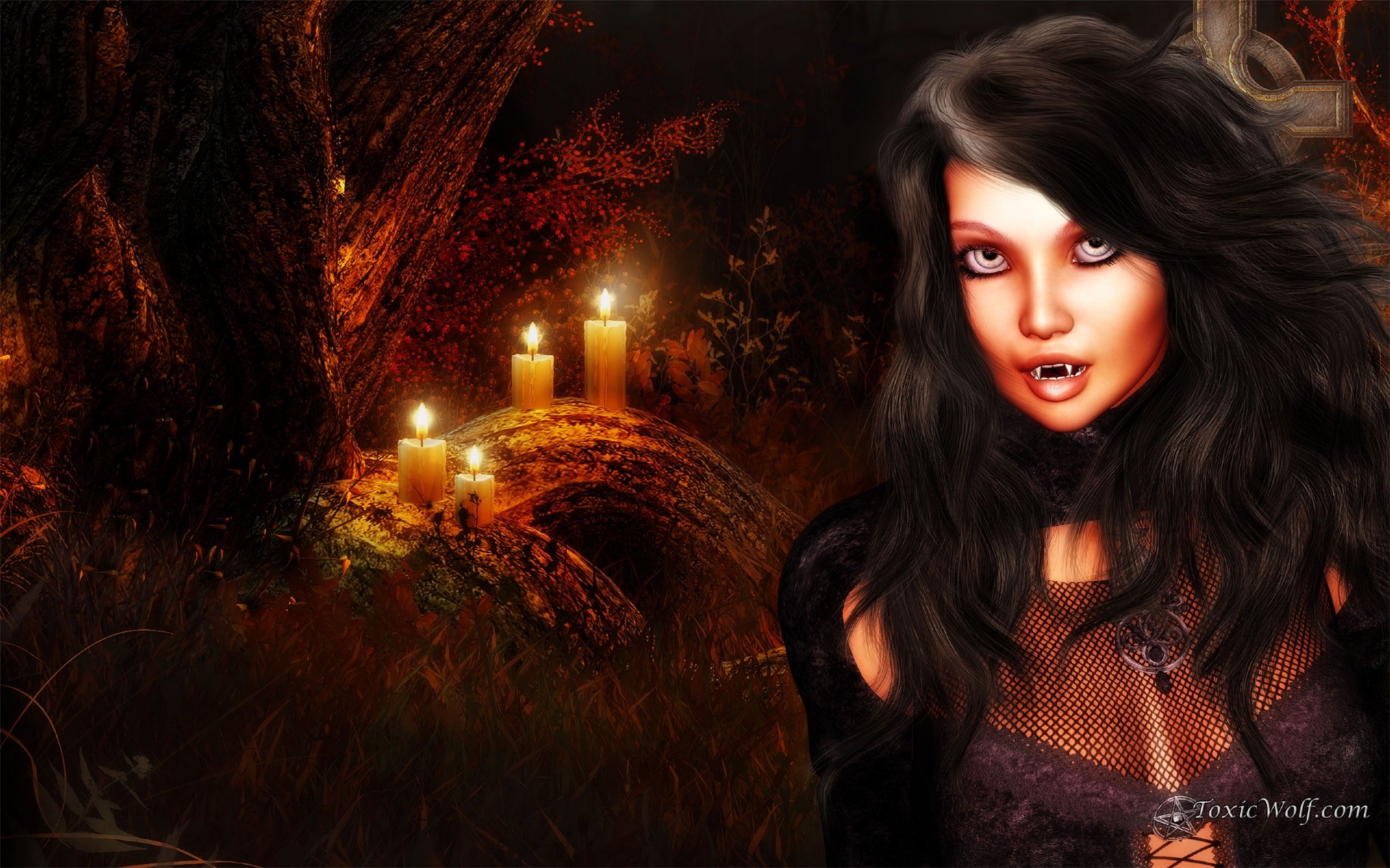 Fantasy: Toxic Wolf Vampire, desktop wallpaper nr. 58139