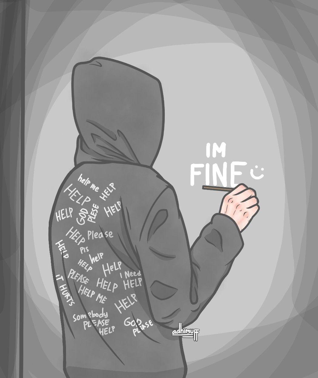 Anime Sad Drawing Wallpapers - Wallpaper Cave