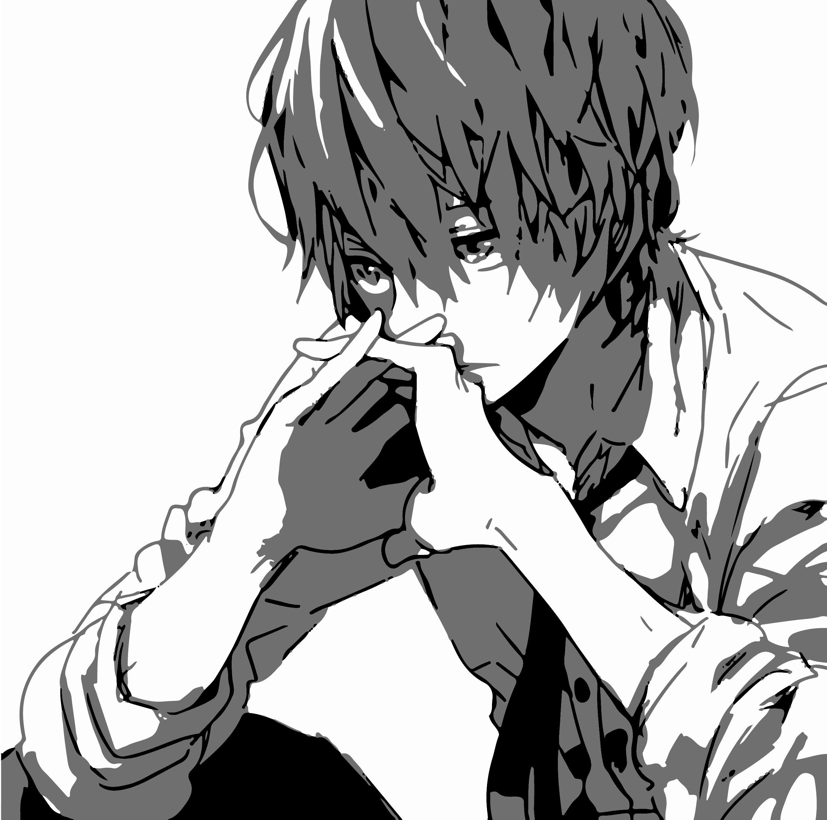 Sad Anime boy Animated Pictures for Sharing #128263611