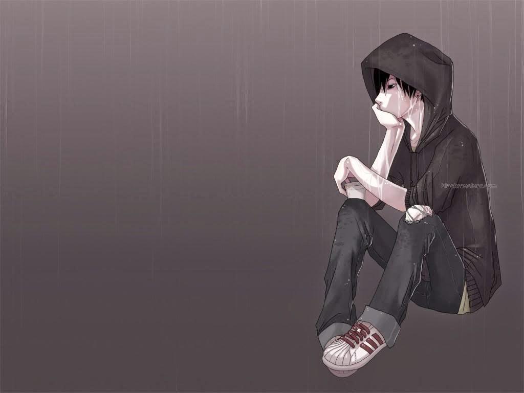 broken hearted sad anime boy wallpaper - Otaku Wallpaper