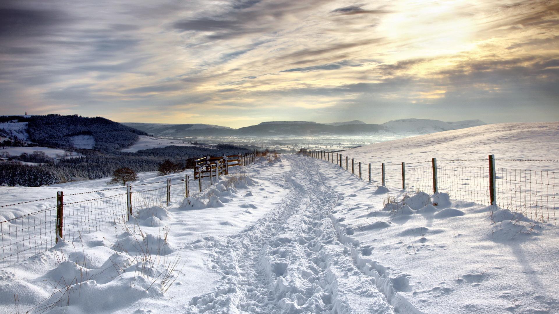 1920x1080px Winter Road Browser Themes & Desktop Wallpaper