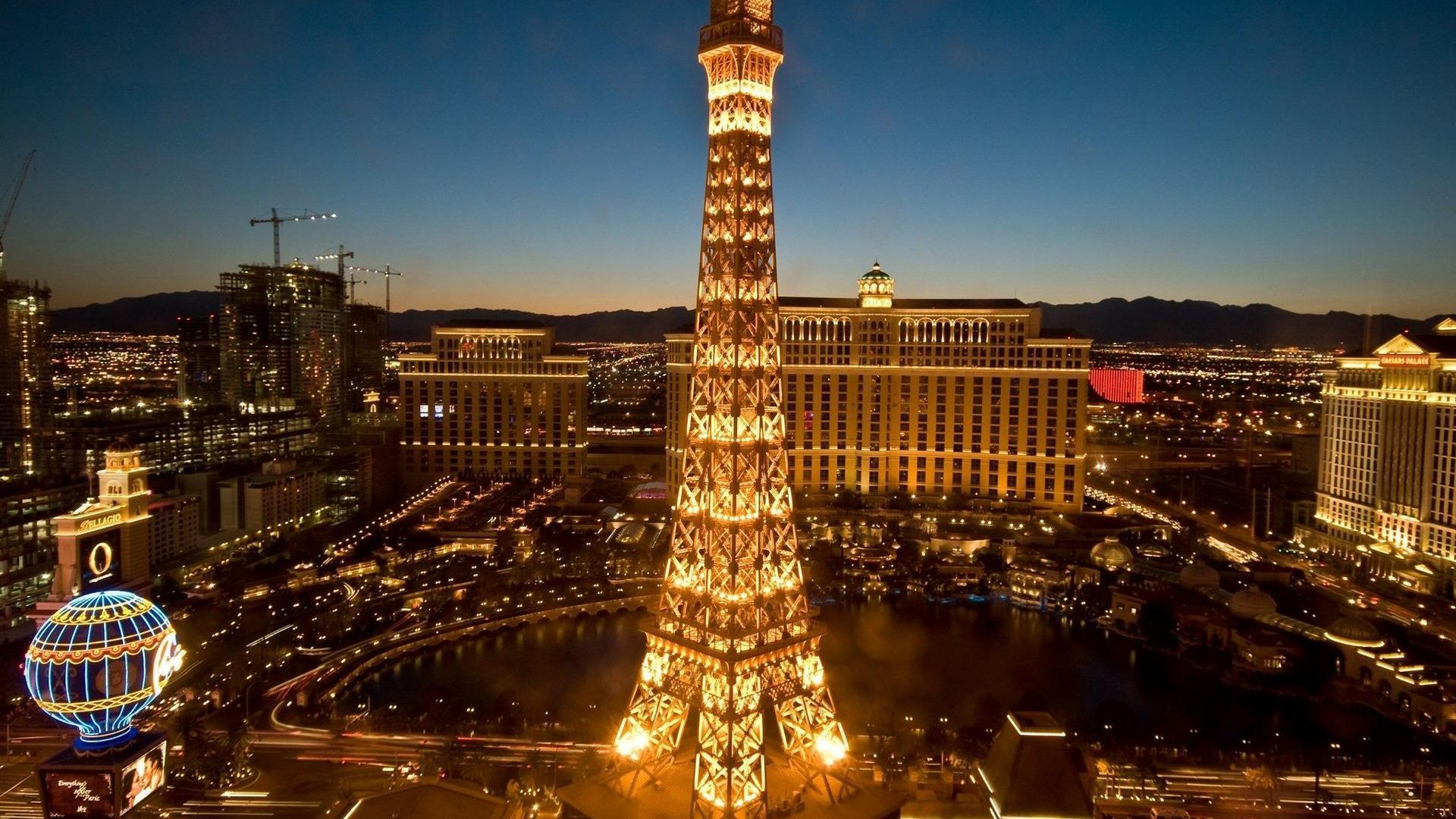 Las Vegas Eiffel Tower HD wallpaper