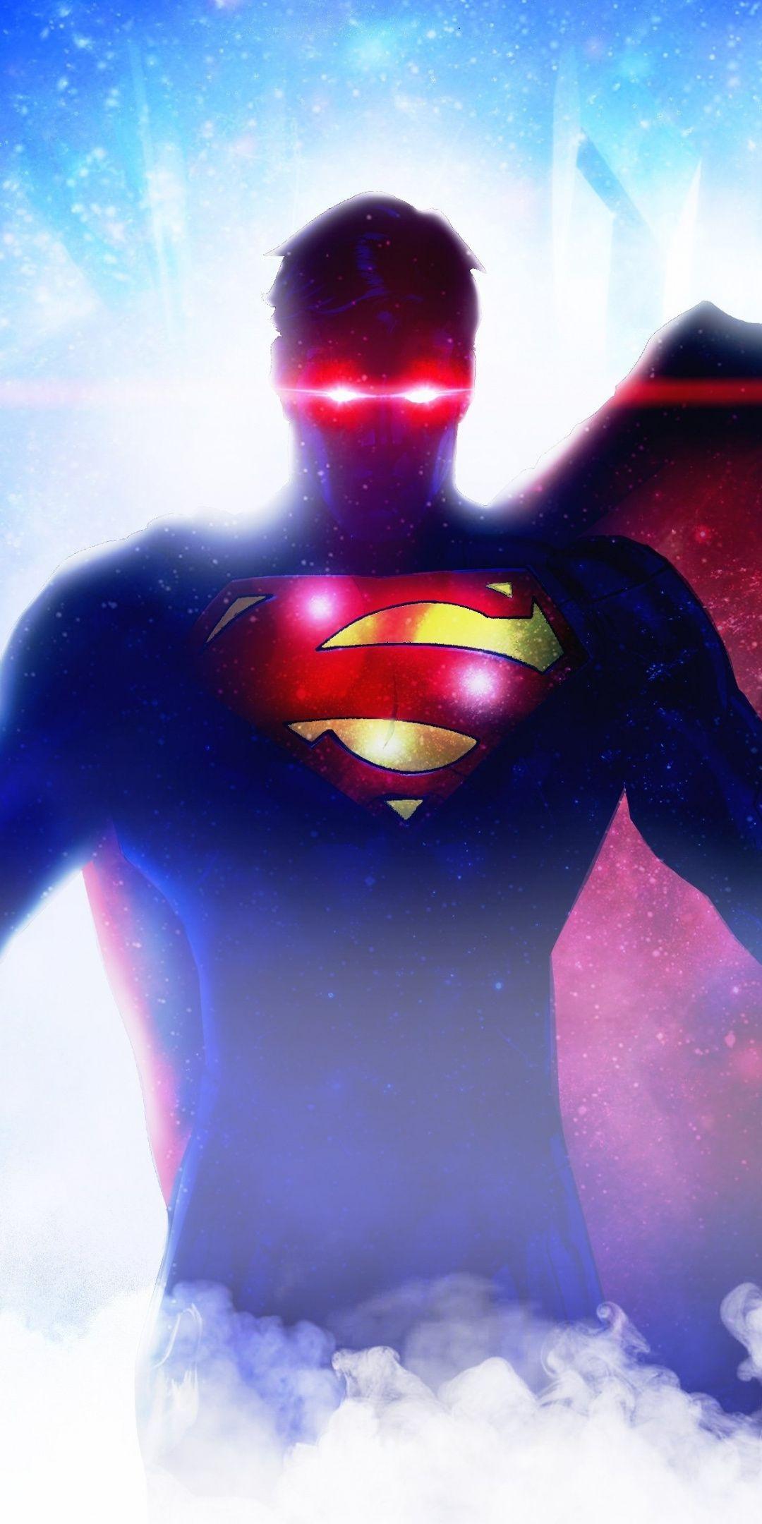 Superman, glowing eyes, comic, art, 1080x2160 wallpaper. Superman wallpaper, Superman comic, Superman comic art