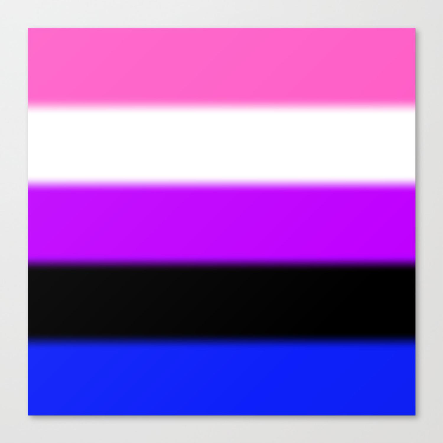 Genderfluid Pride Flag Canvas Print
