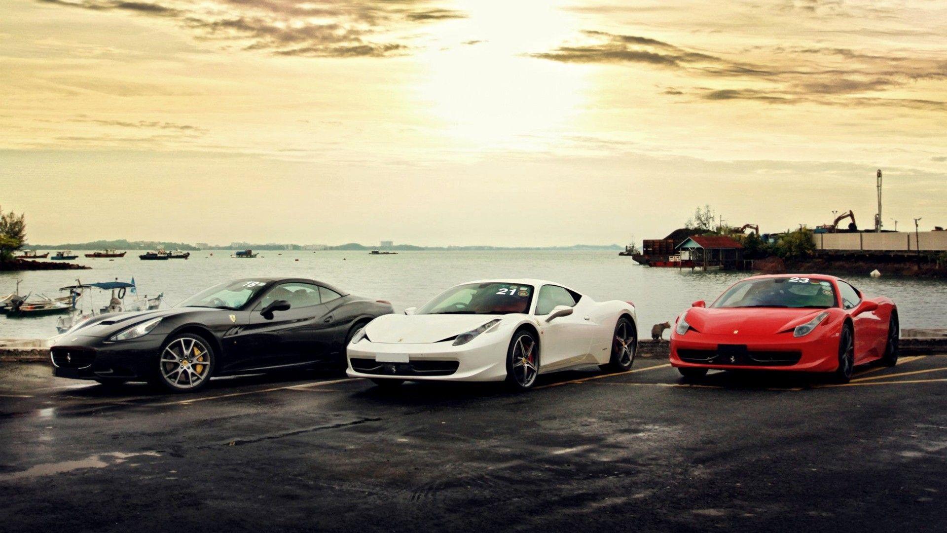 Coolest White Red And Black Ferrari 458 Italia Wallpaper