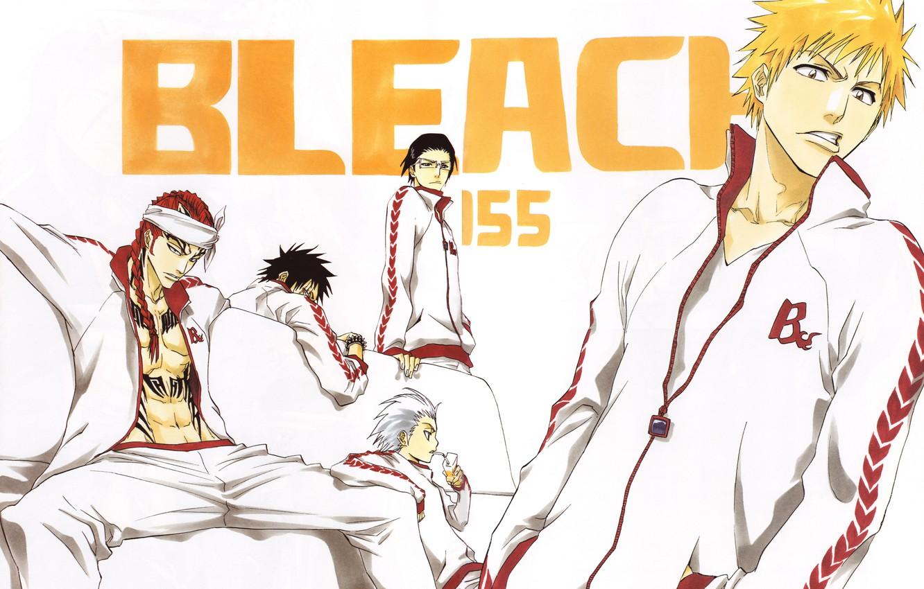 Wallpaper anime, Bleach, Ichigo Kurosaki, art, Renji Abarai, Uryu