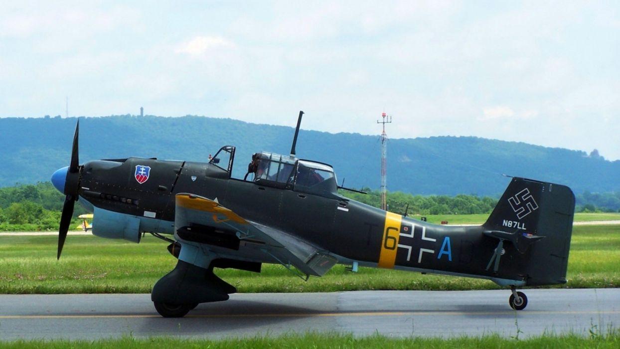 Aircraft Stuka Junkers Ju 87 wallpaperx1080