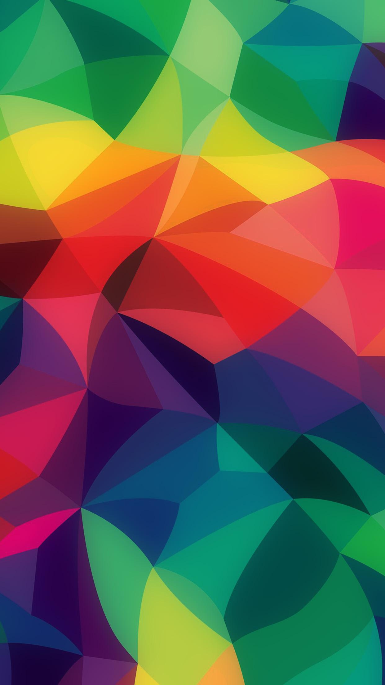 Rainbow Abstract Colors Pastel Dark Pattern Android
