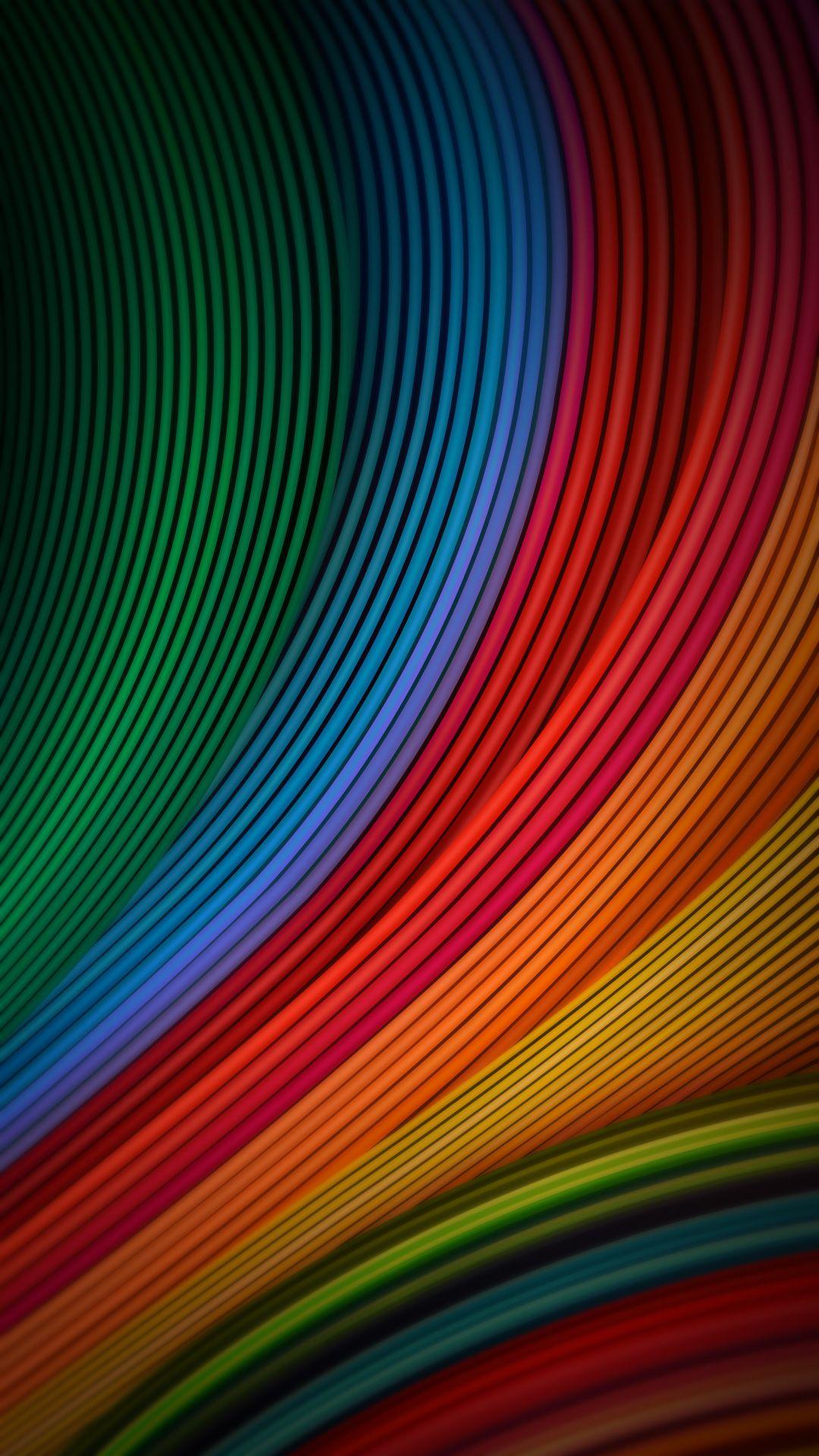 Rainbow Lines. Color of rainbow in abstract.Tap to see more iPhone