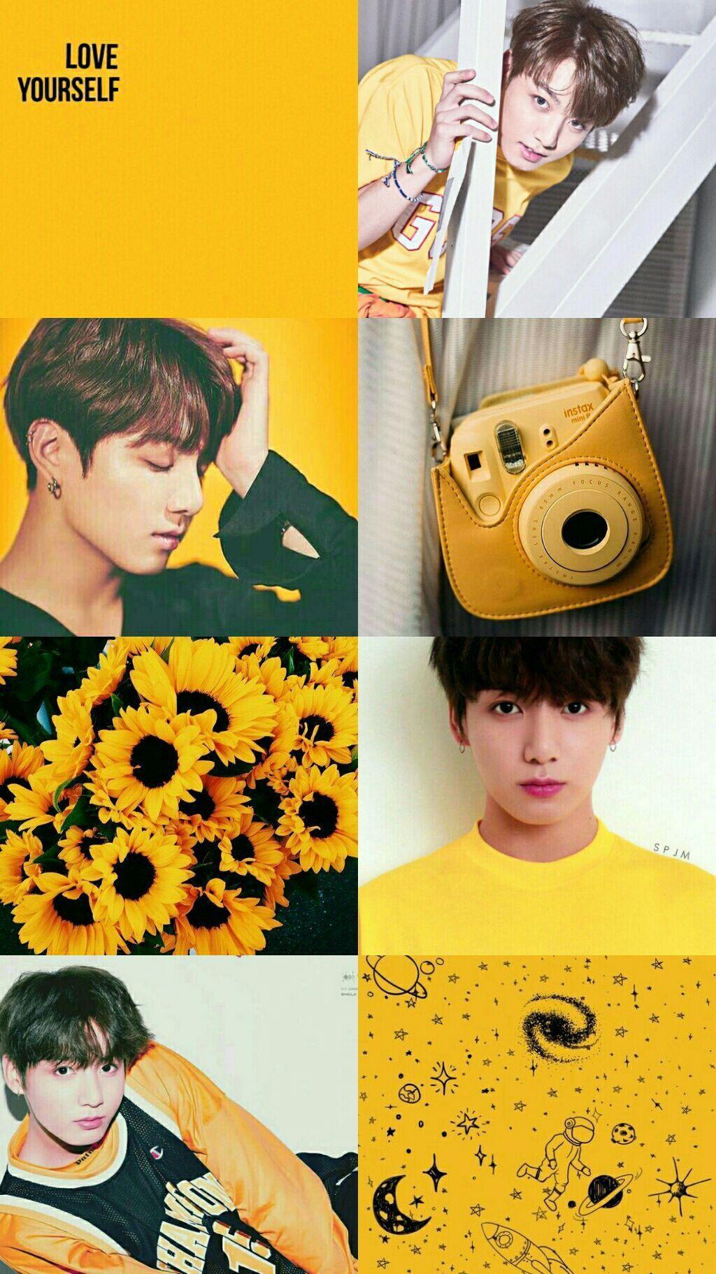 KPOP Aesthetic Collage (REQUESTS CLOSED) JUNGKOOK YELLOW