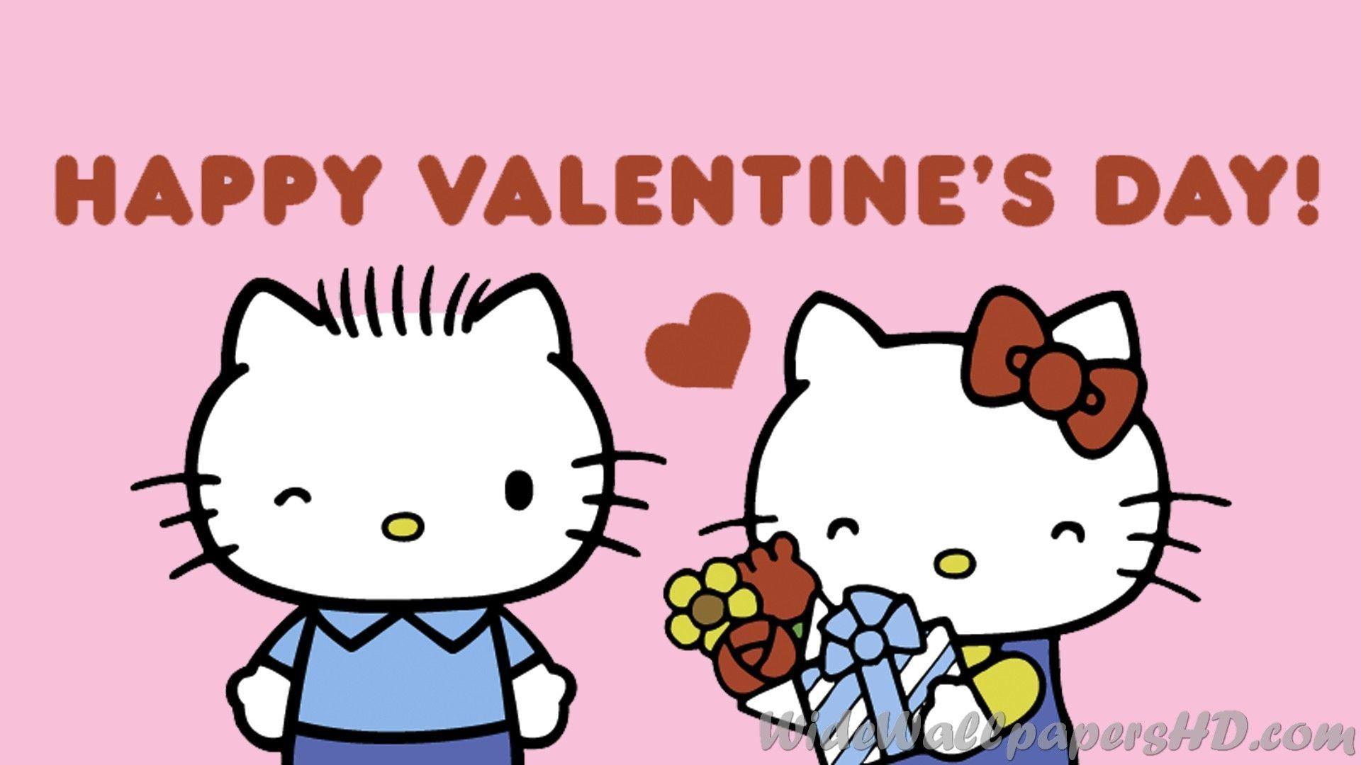Valentine Kitty Wallpaper