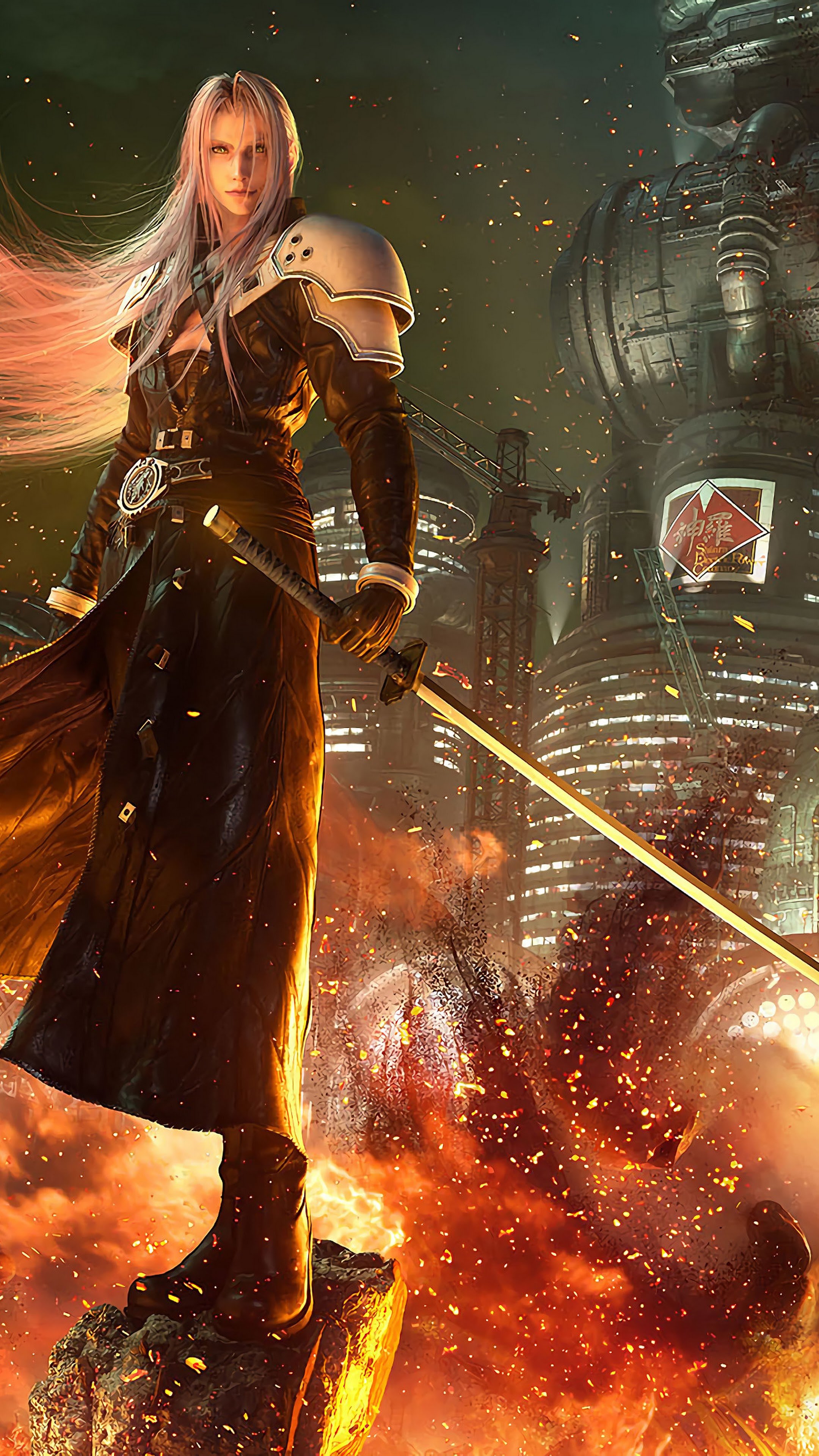 Sephiroth Final Fantasy 7 Remake 4K Wallpaper