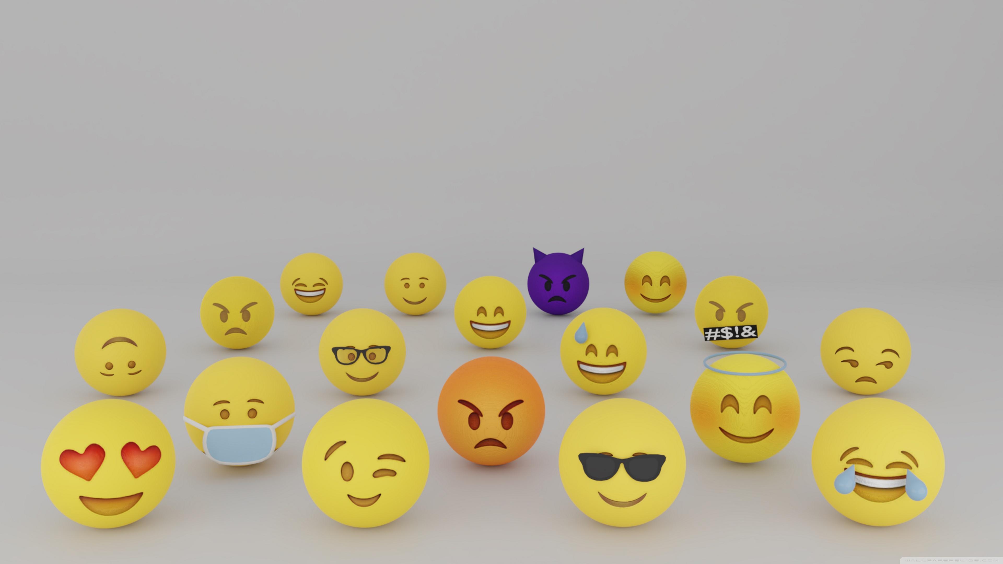 Emojis Ultra HD Desktop Background Wallpaper for: Widescreen