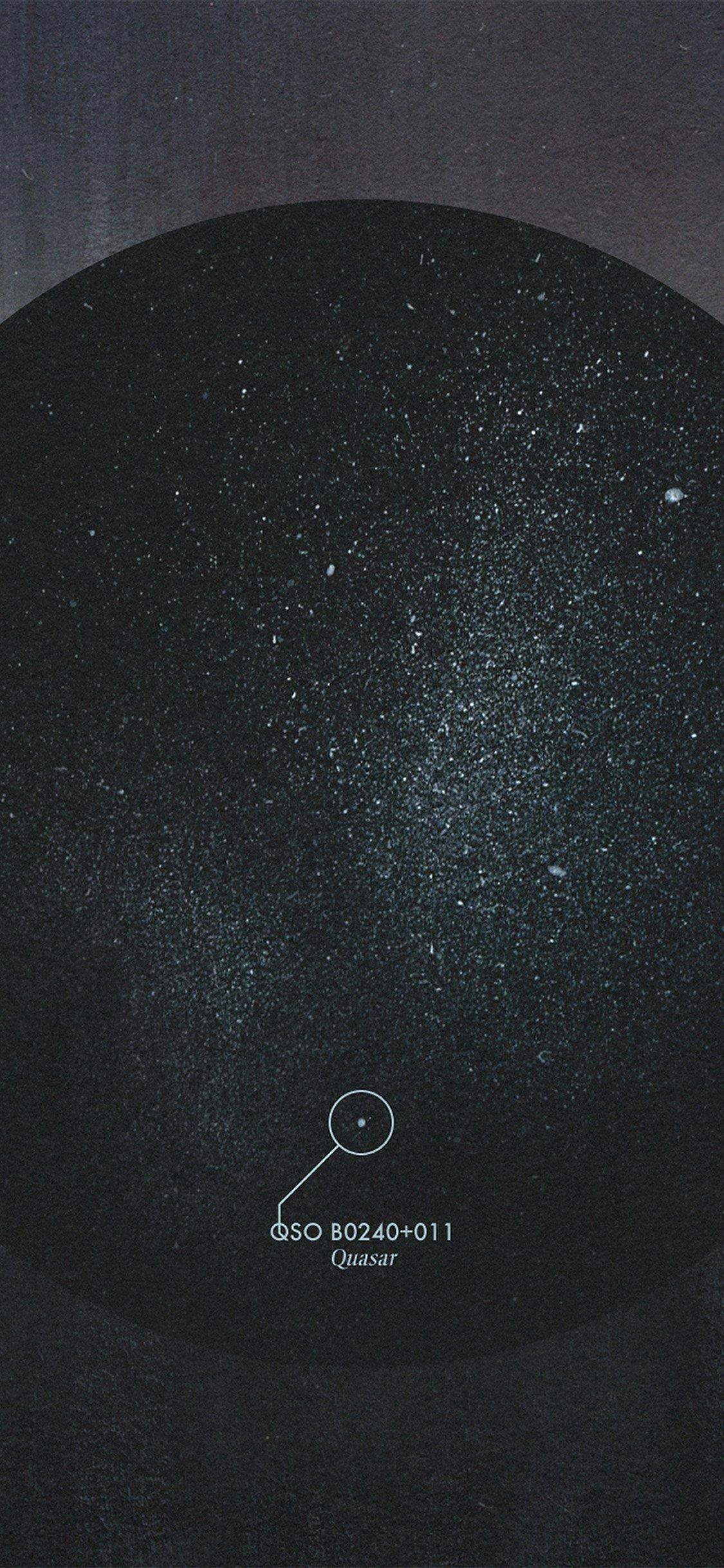 Simple minimal space circle iPhone Wallpaper Free Download