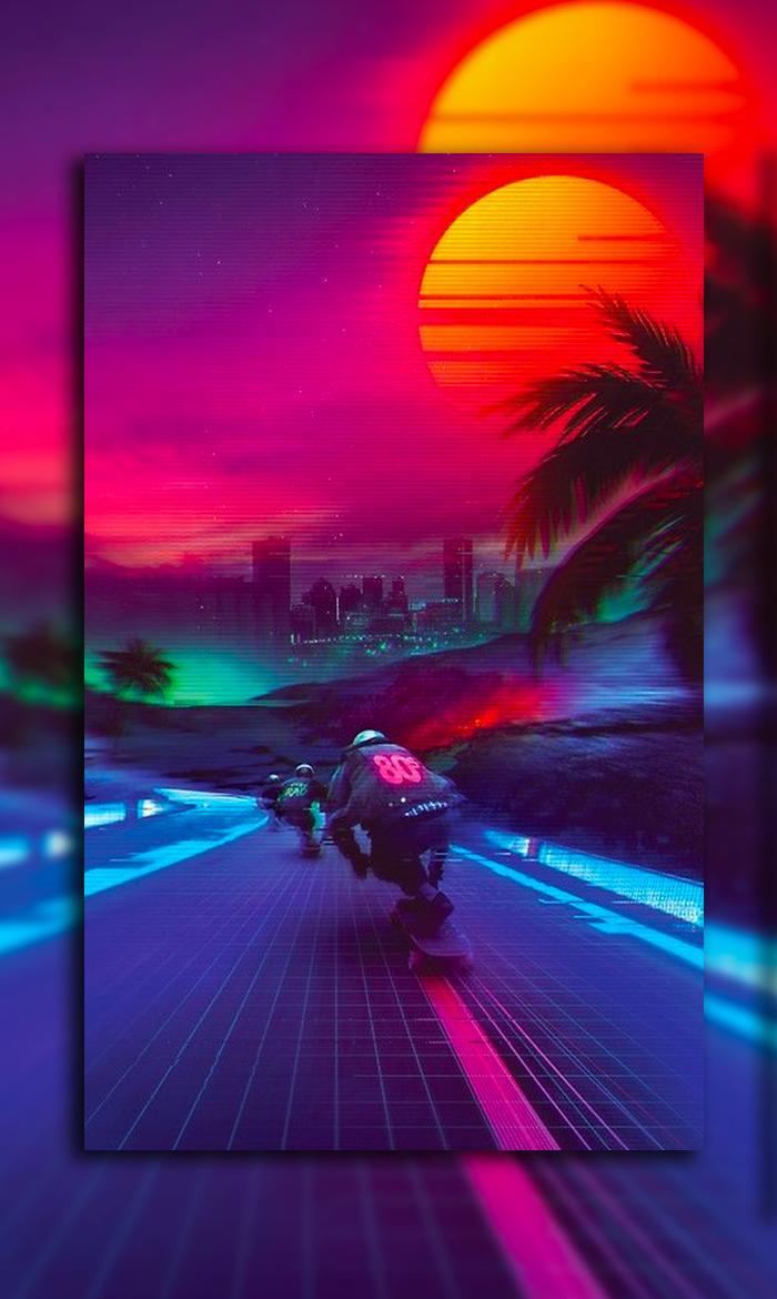 80's Wallpaper: Rad, Cool, Vaporwave for Android