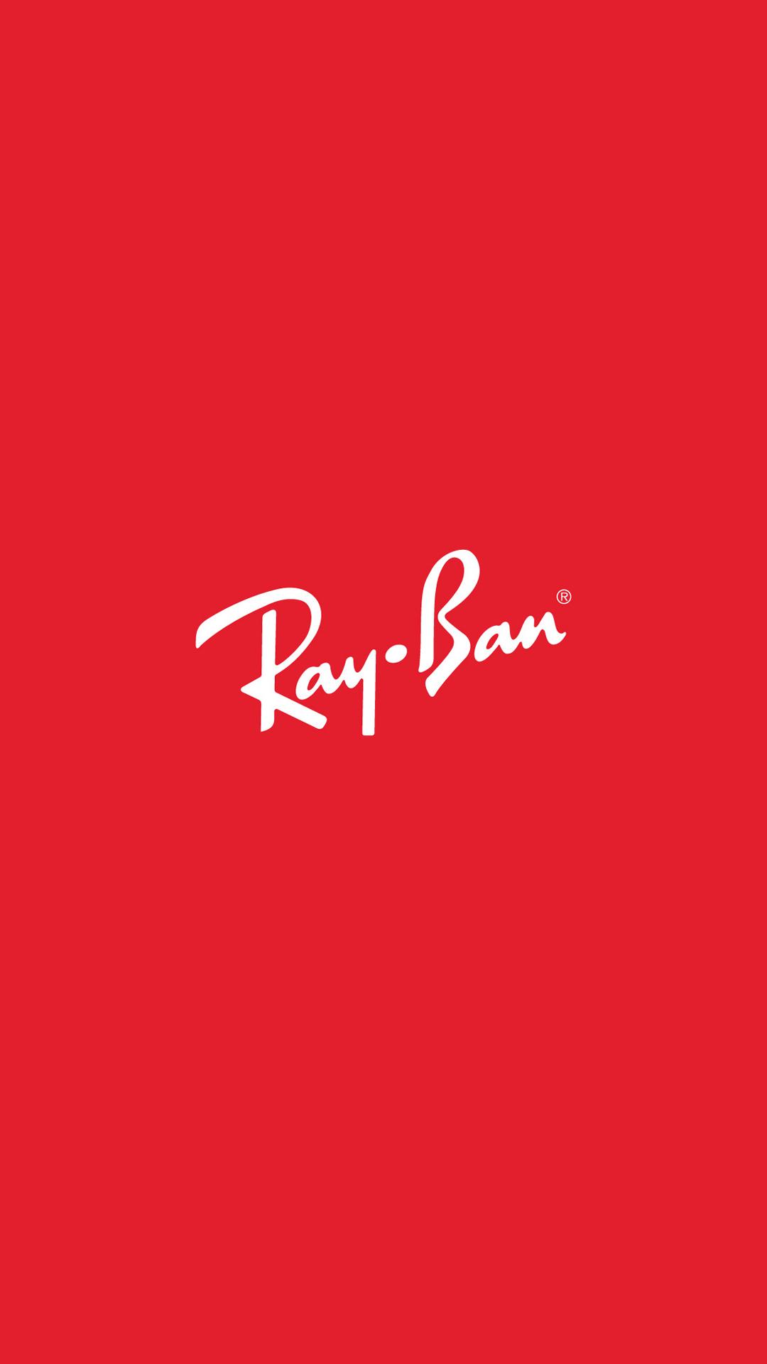 Ray Ban Red Logo Android Wallpaper free download