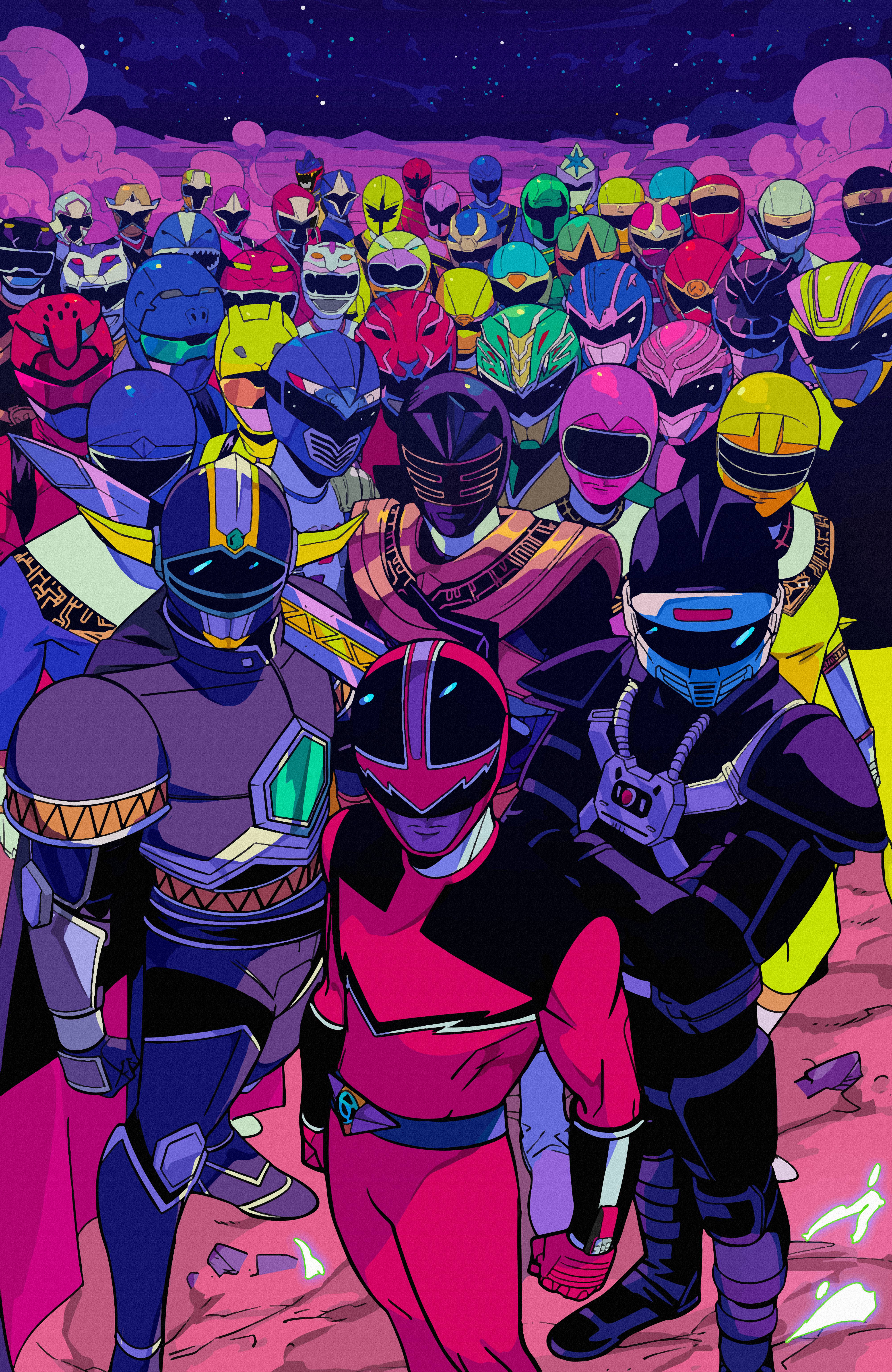 4K Wallpaper Mighty Morphin Power Rangers by Kyle Higgins and Daniele di Nicuolo