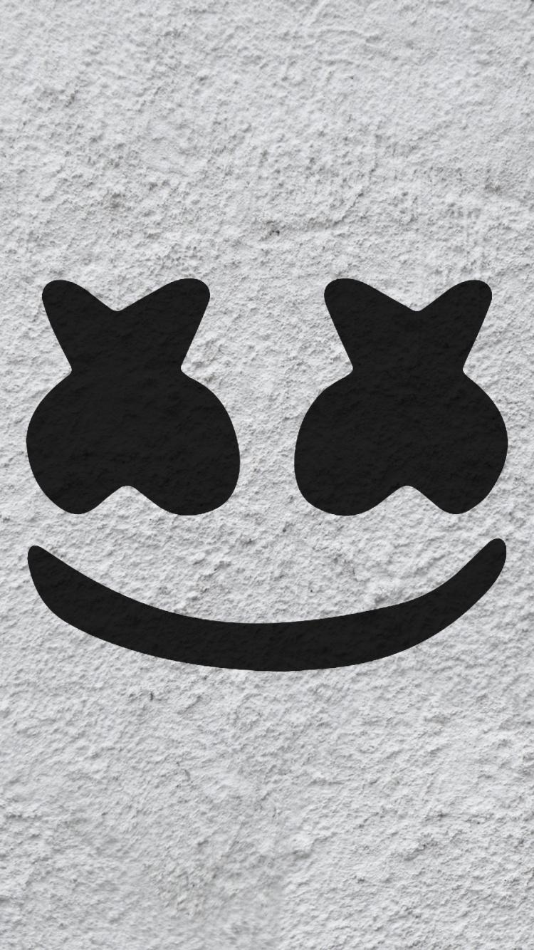 Download Marshmello, musician, art, logo wallpaper, 750x1334