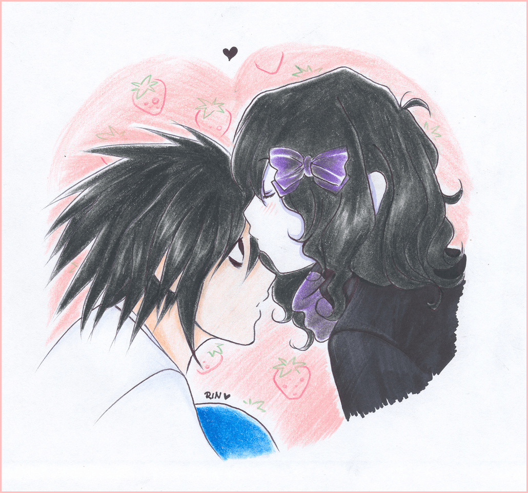 Anime Couple Kiss Transparent & PNG Clipart, kiss anime sketches HD phone  wallpaper