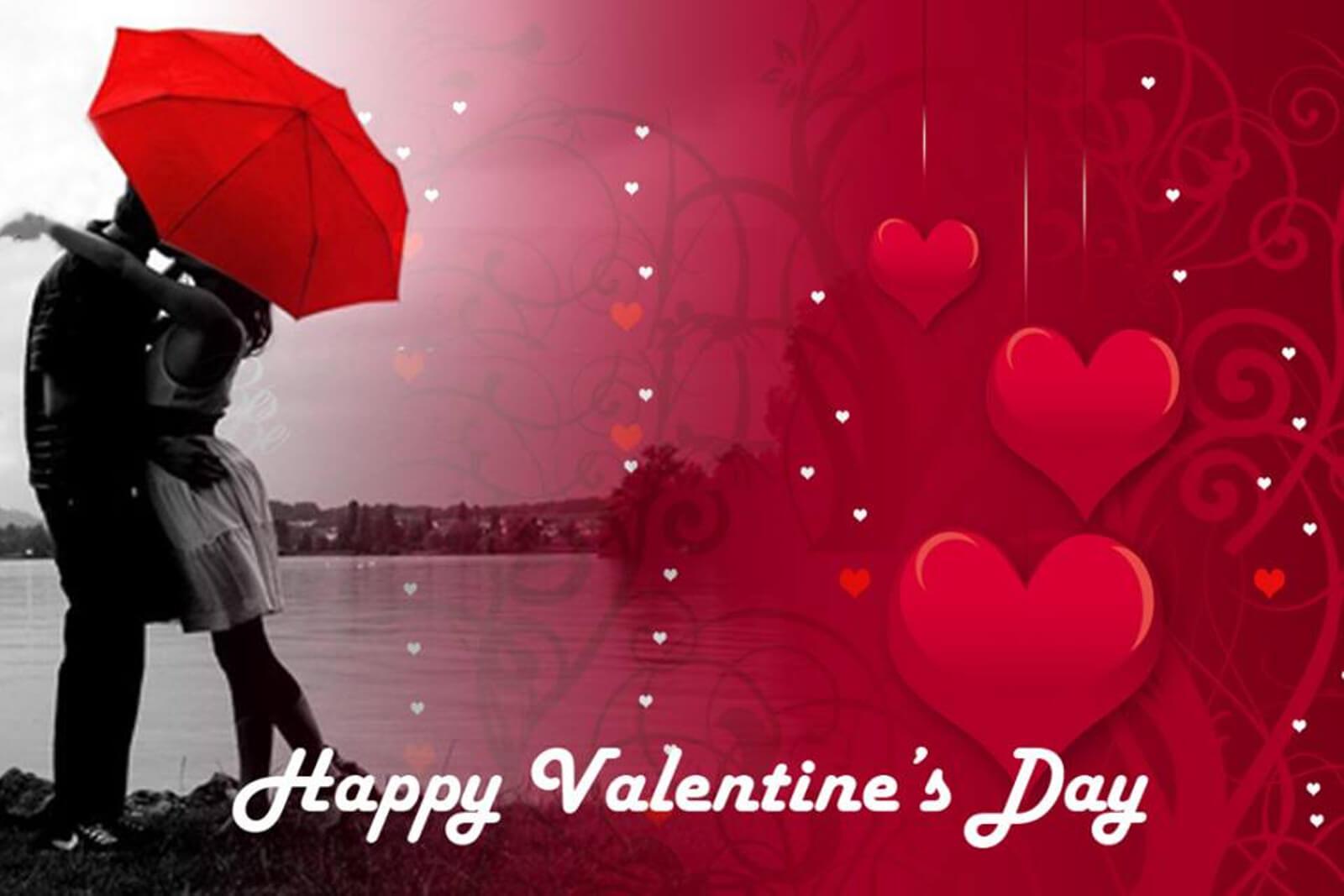 Happy Valentines Day Couple Kiss Love Photo Picture Image HD Wallpaper