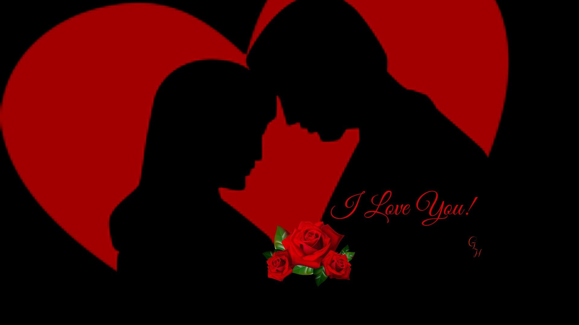 I Love U Wallpaper With Couple Valentines Day, HD
