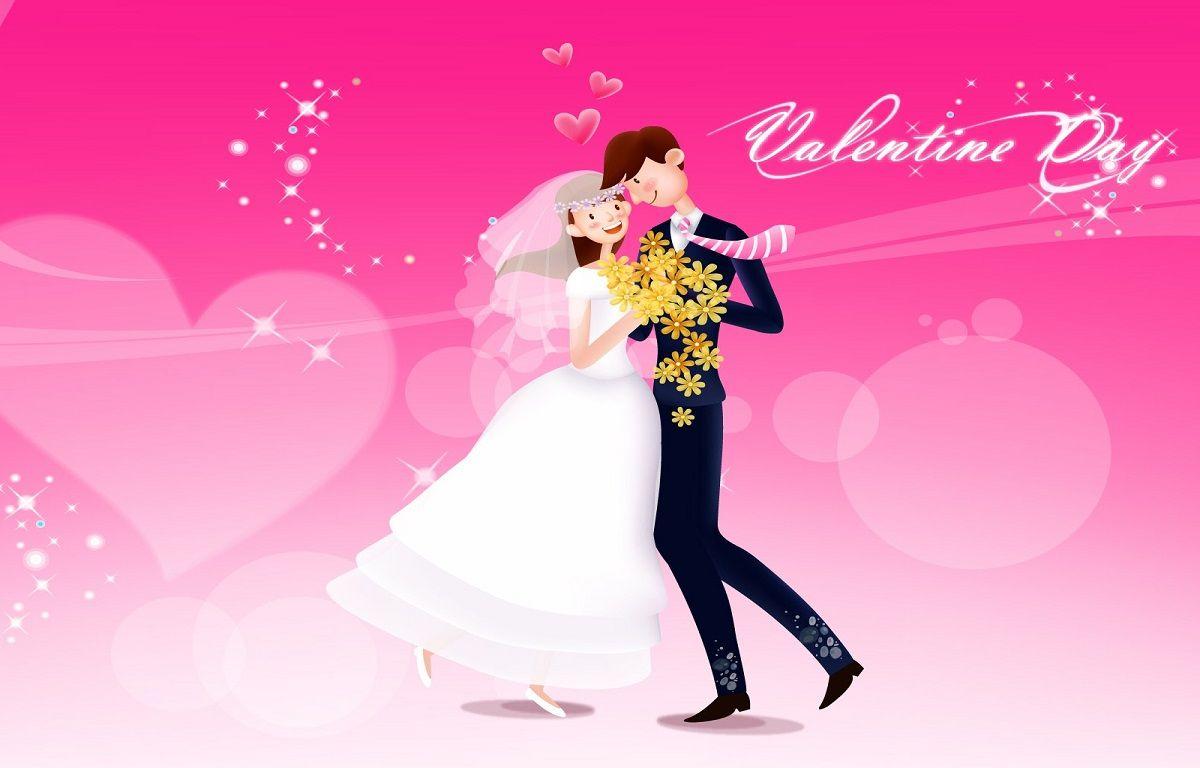 Beautiful Love Couple On Valentines Day Hd Free Wallpaper
