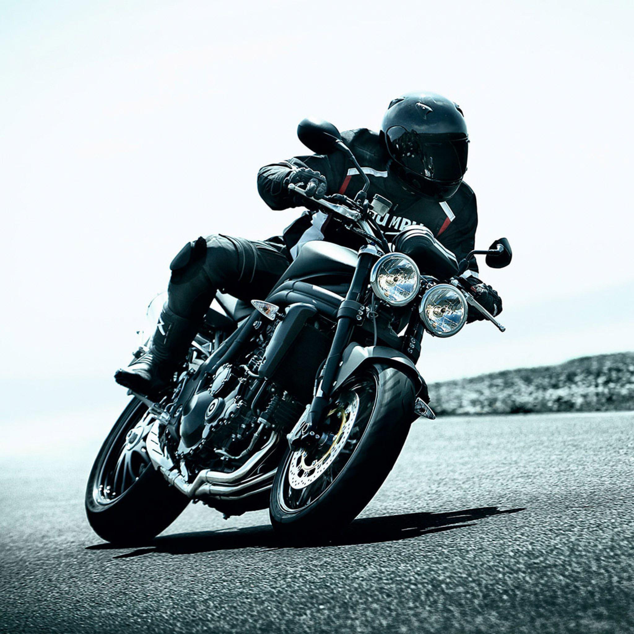 Motorbikes Speed Triple Motorcycle iPhone HD Wallpaper Free