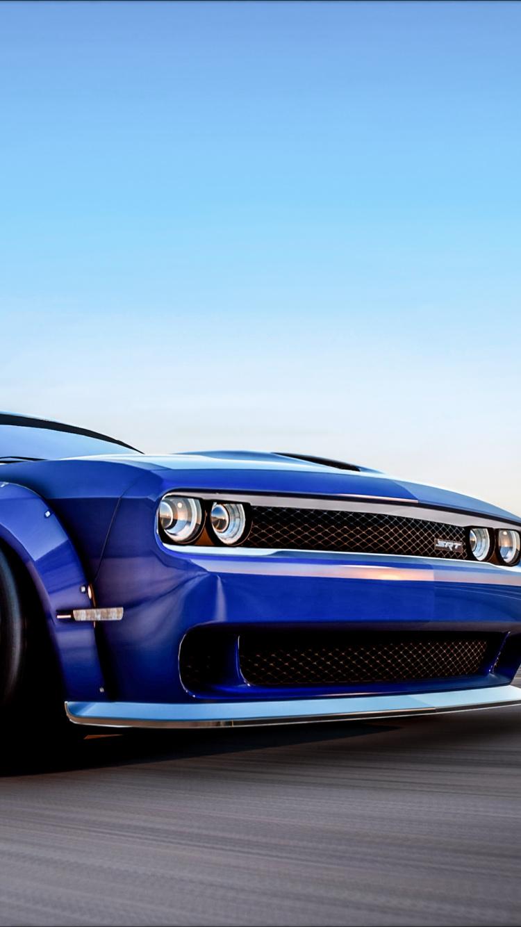 Download Dodge Challenger Hellcat, muscle car, GTA V wallpaper