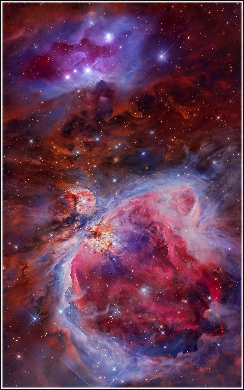 Orion Nebula and the running man Nbula Mosaic 4K Mobile Phone