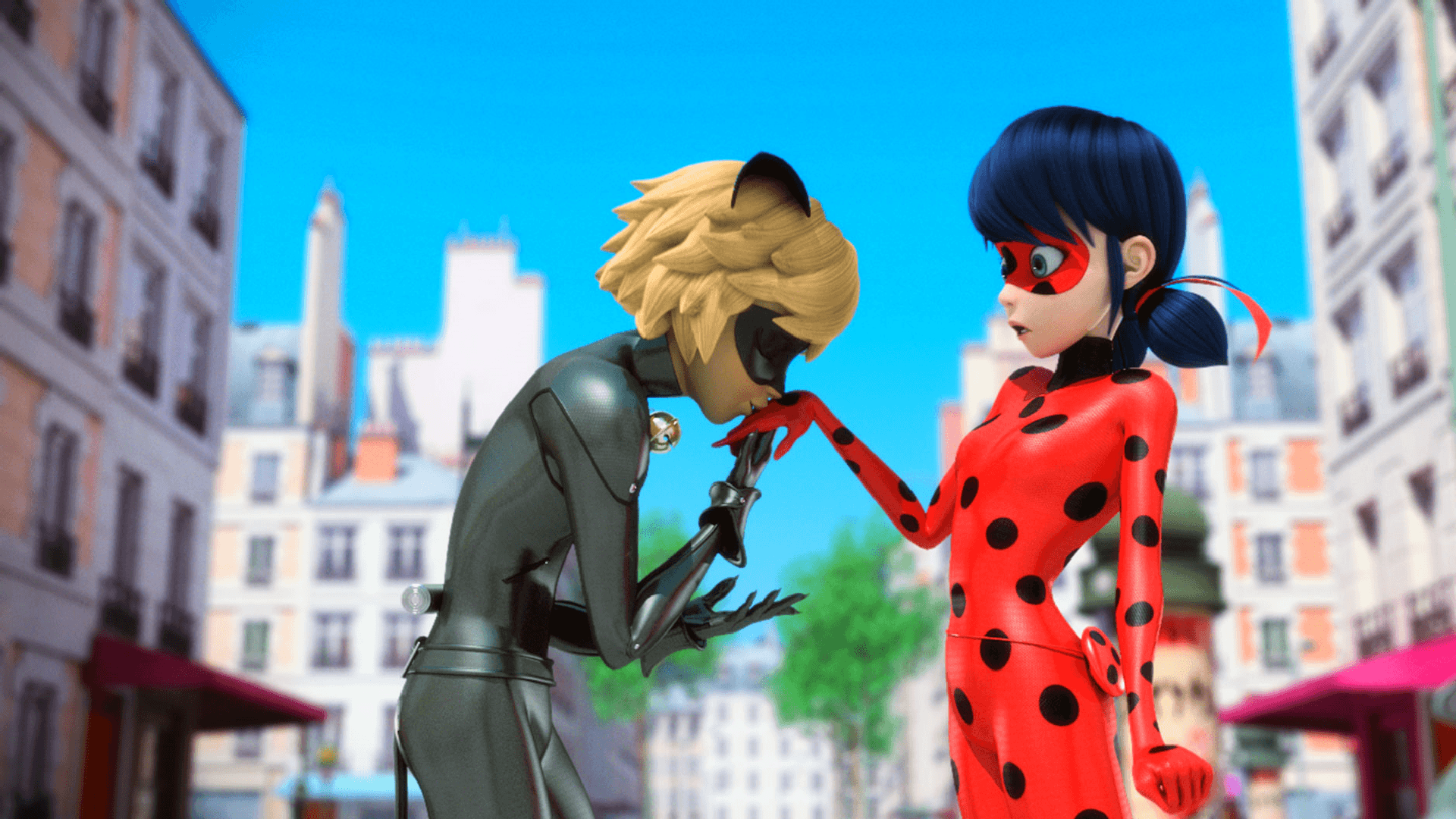 Miraculous Ladybug And Chat Noir Kisses Hand, Hd Wallpapers.