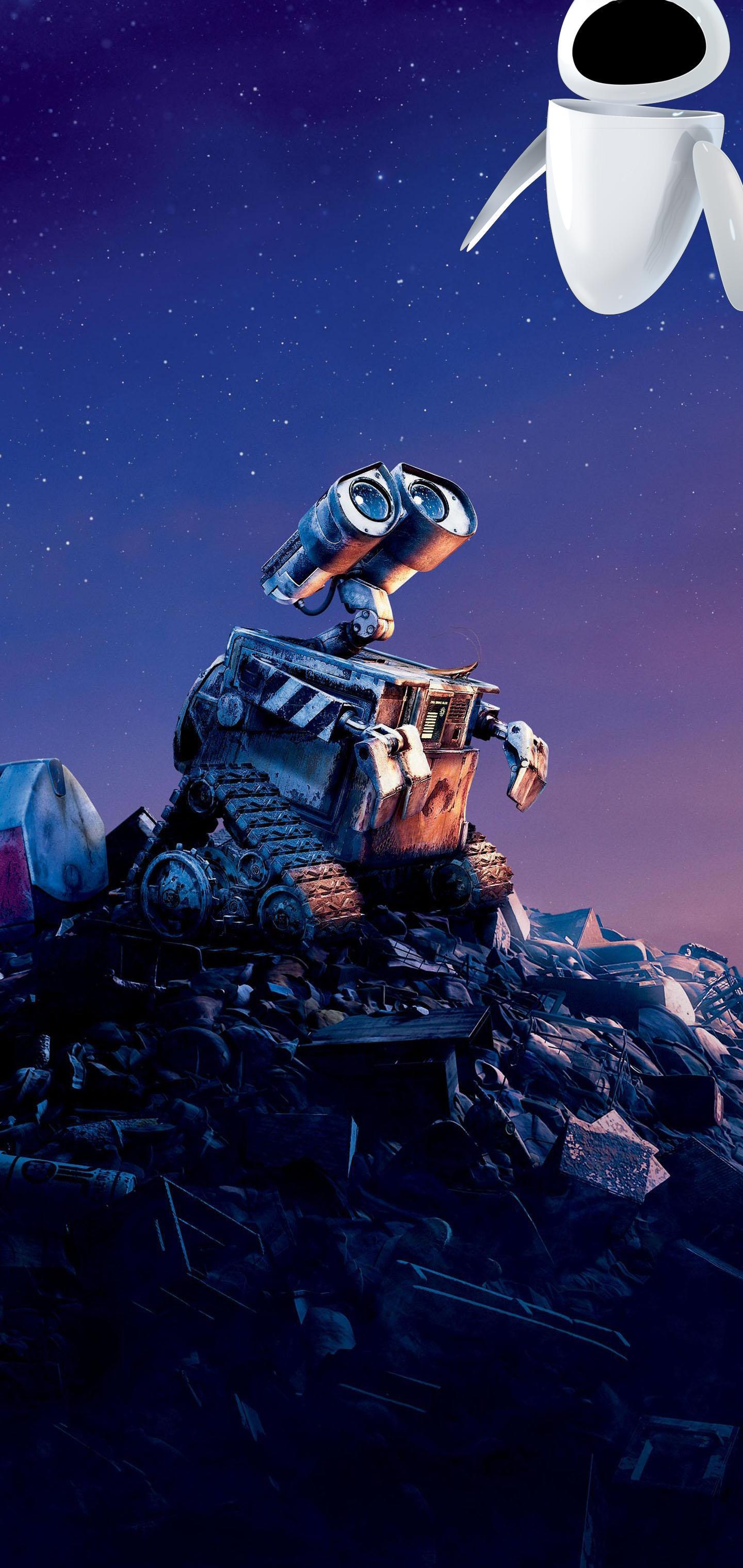 Wall E And EVE By XSmaxMode Galaxy S10 Hole Punch Wallpaper