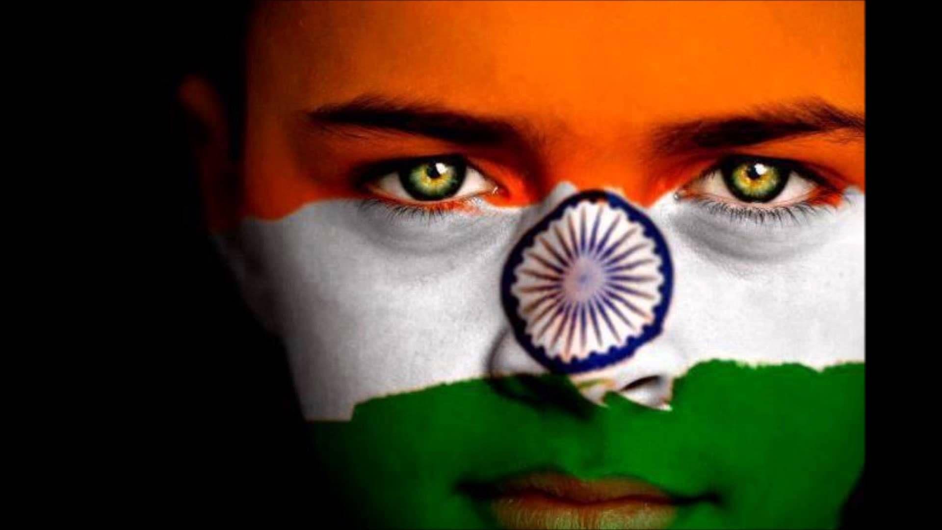 Best Indian Flag HD Photo Flag On Face