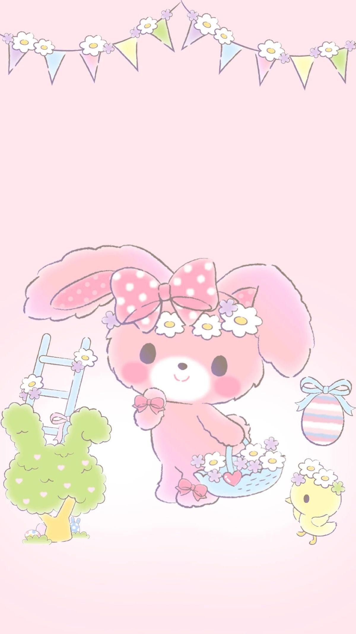 Happy Easter Day with cute rabbit. Cute Bunny cartoon character PNG  21125668 PNG