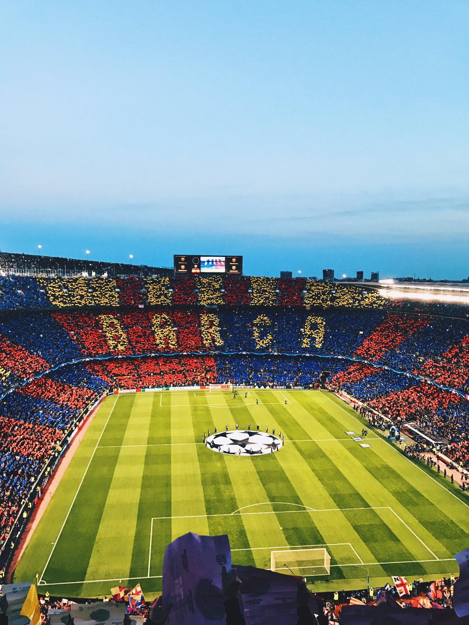 Soccer stadium, FC Barcelona, Camp Nou, soccer clubs, soccer HD