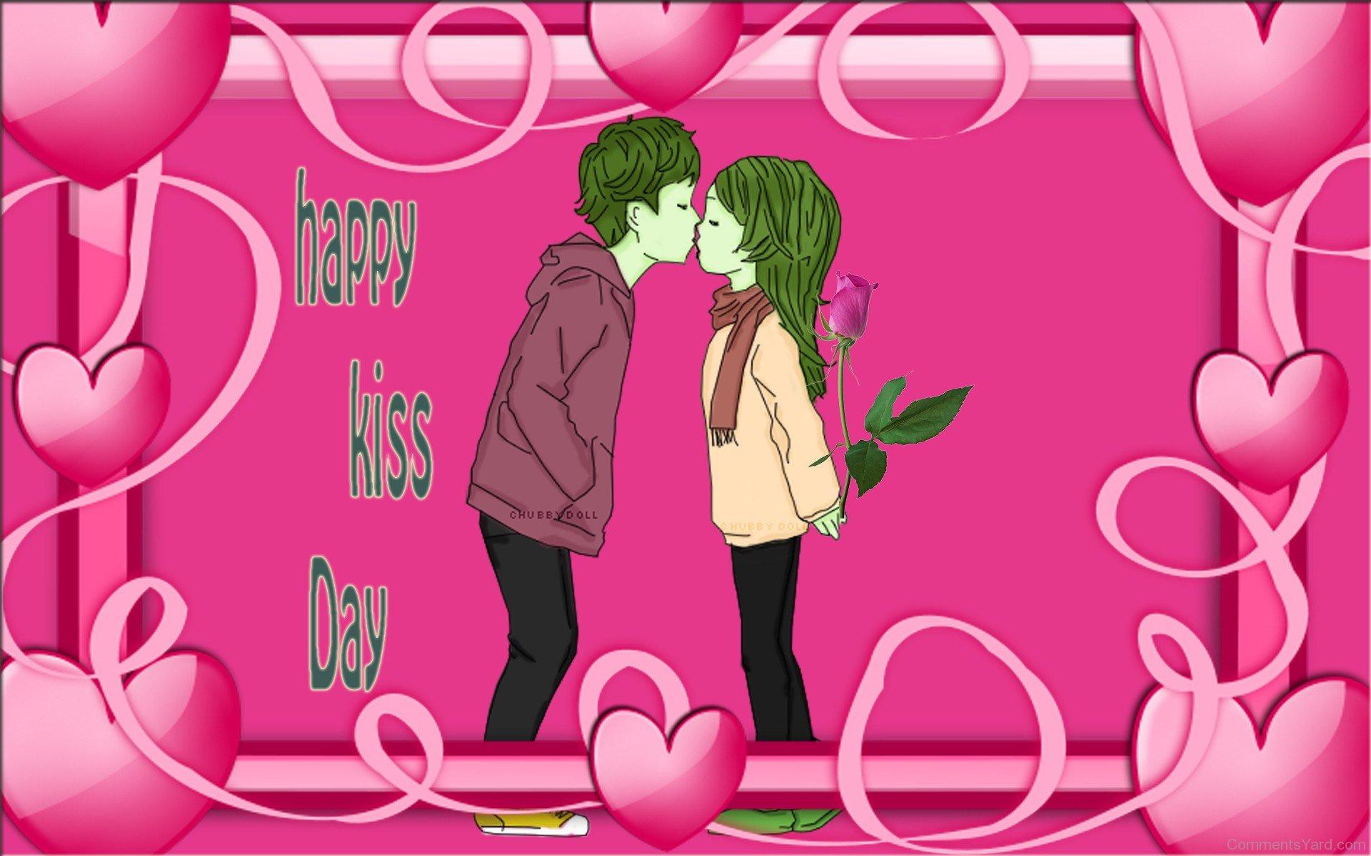Happy Happy Kiss Day, Download Wallpaper