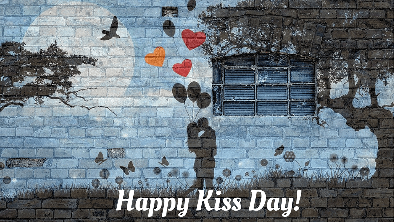 Happy Kiss Day image HD 2018 for Wife, Husband, Lover, Girlfriend