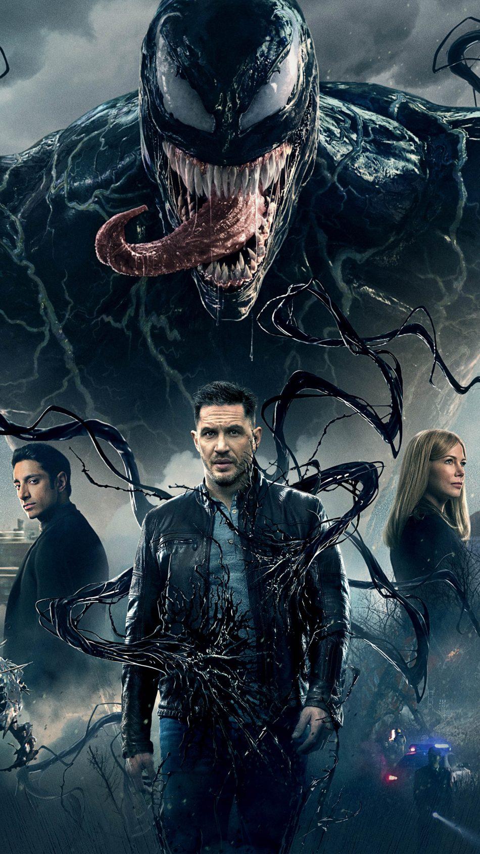 Tom Hardy Michelle Williams Riz Ahmed In Venom 4K Ultra HD Mobile