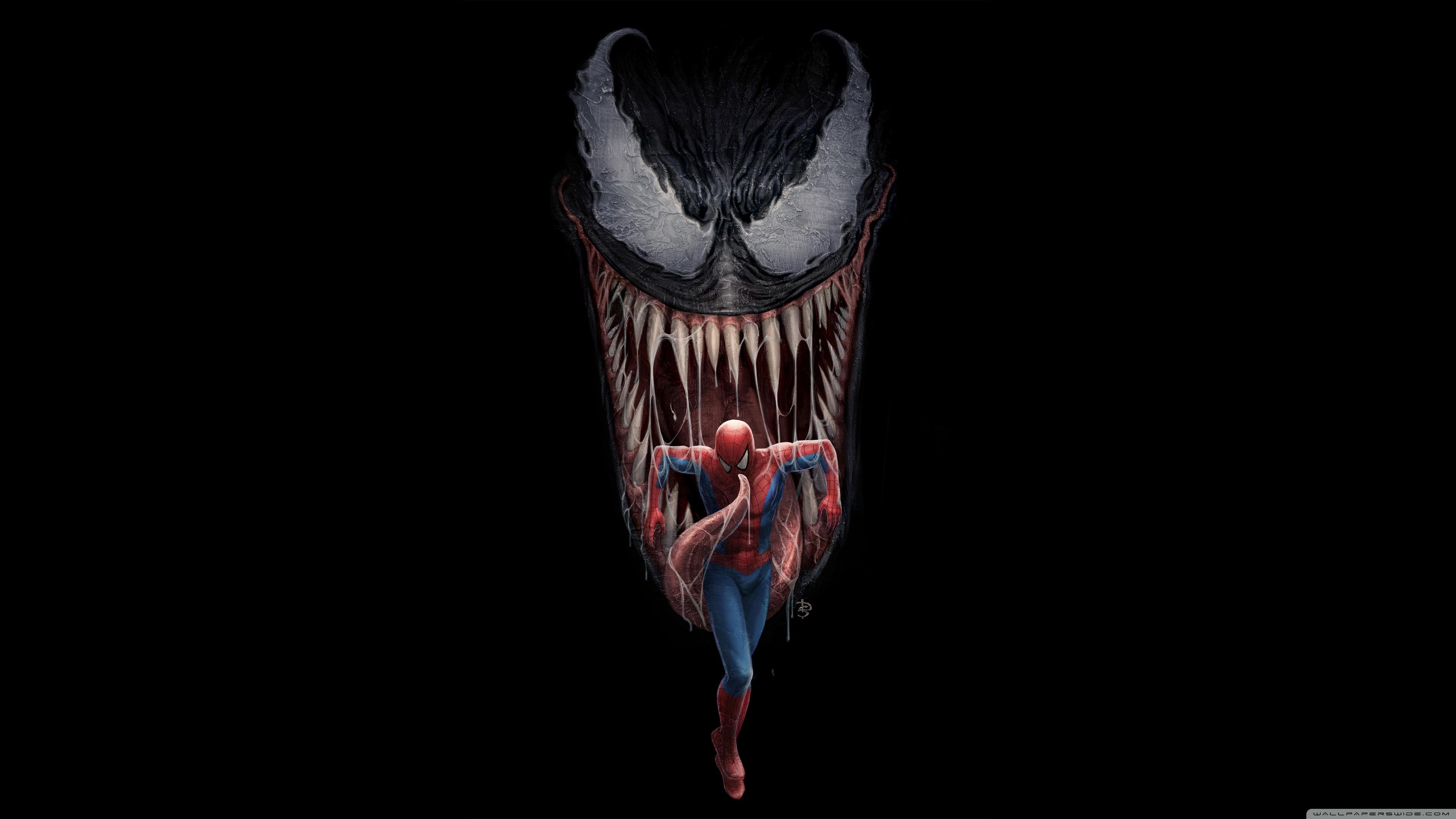 Venom Spider Man Movie Artwork Comics Ultra HD Desktop Background