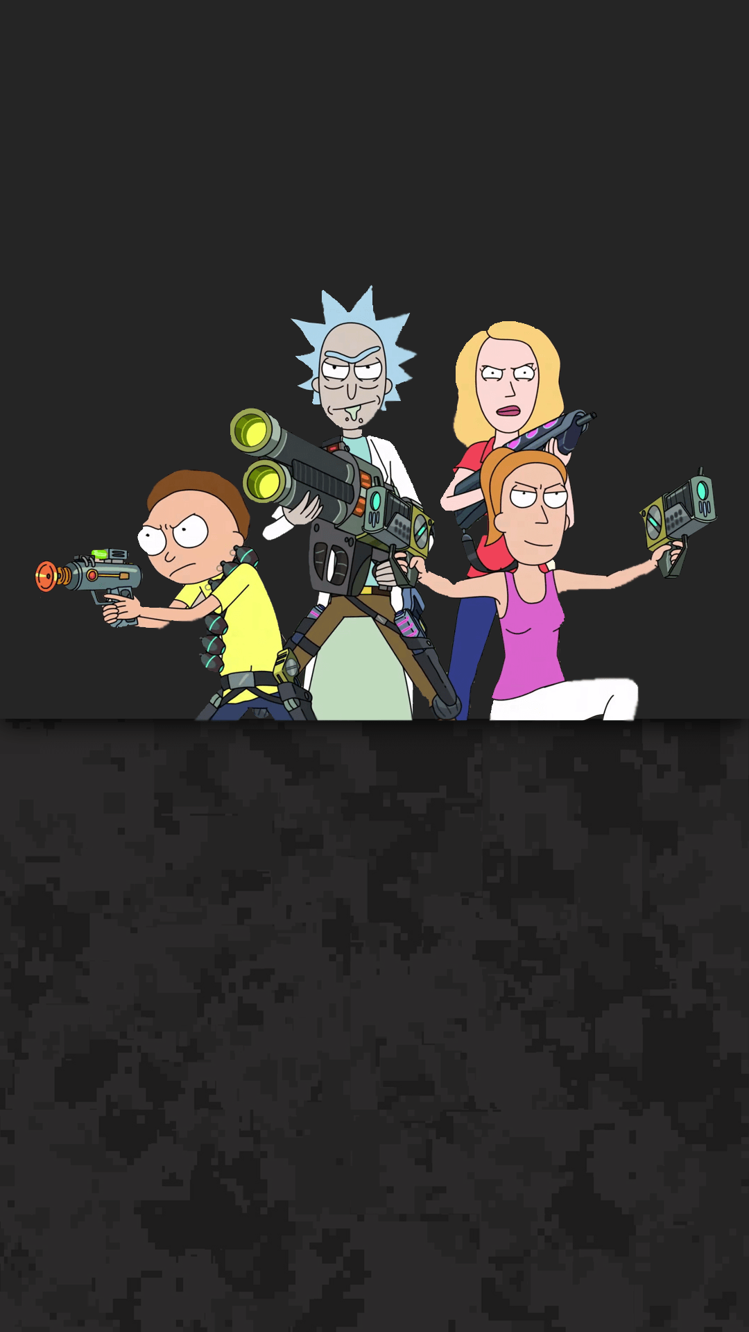 Rick and Morty AMOLED Mobile Wallpaper - 9GAG