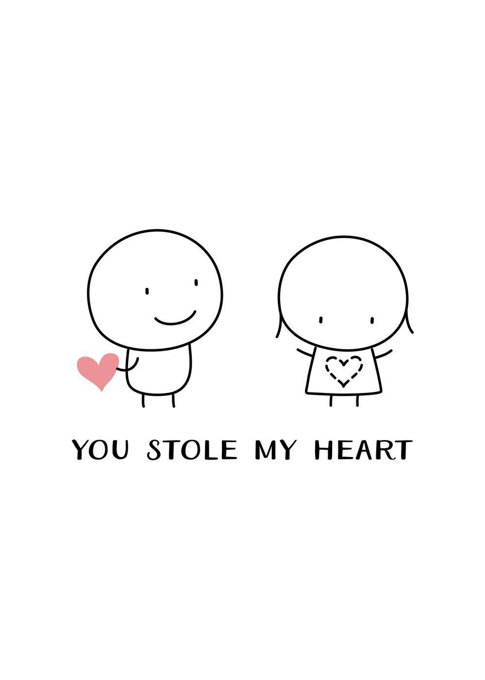 You Stole My Heart, a card by tj Stationery & Gifts