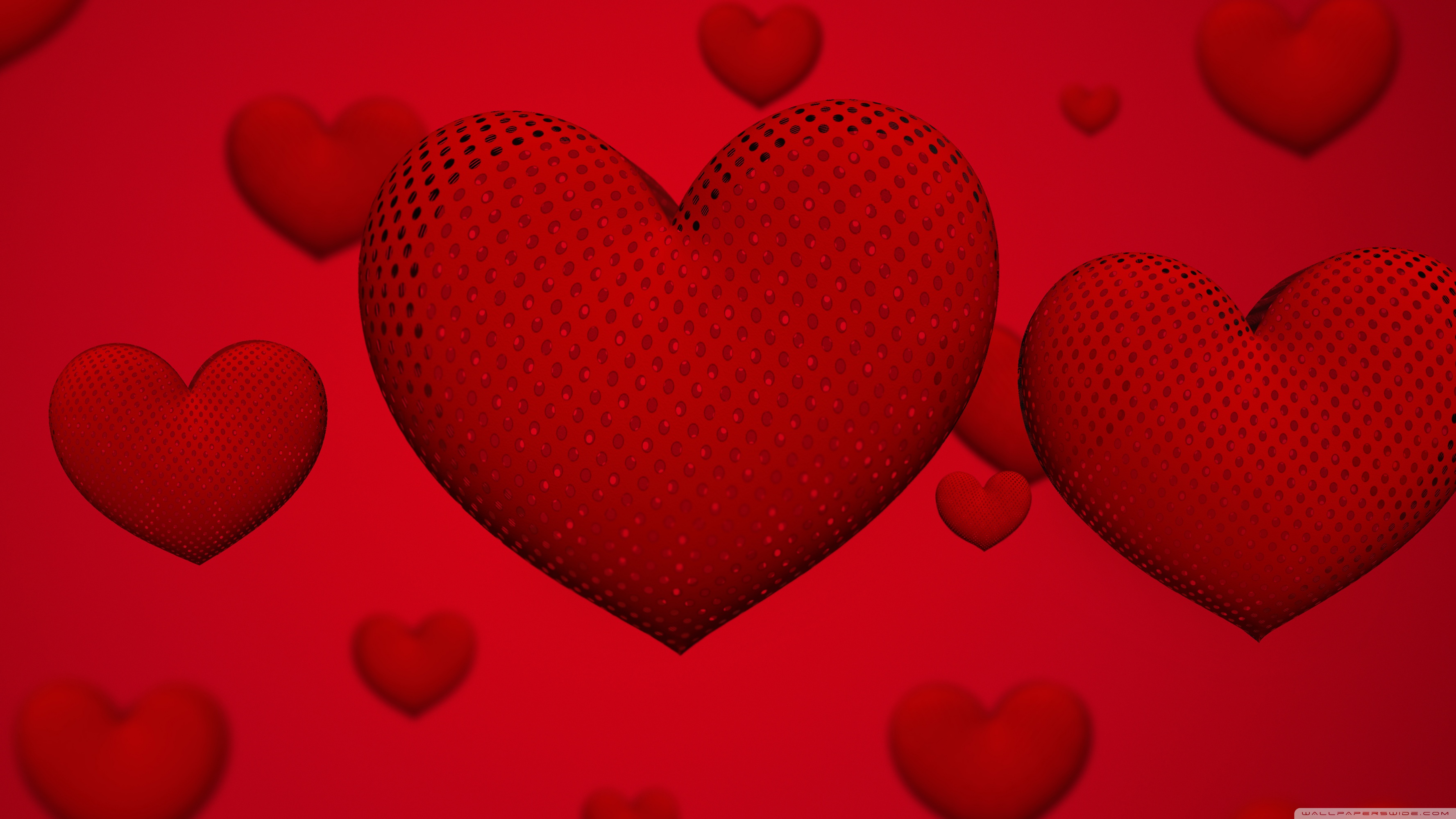 Valentine's Day Hearts Ultra HD Desktop Background Wallpaper