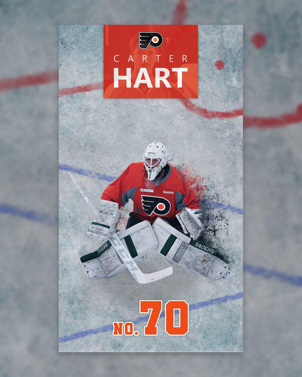 Made a Carter Hart wallpaper! : r/Flyers