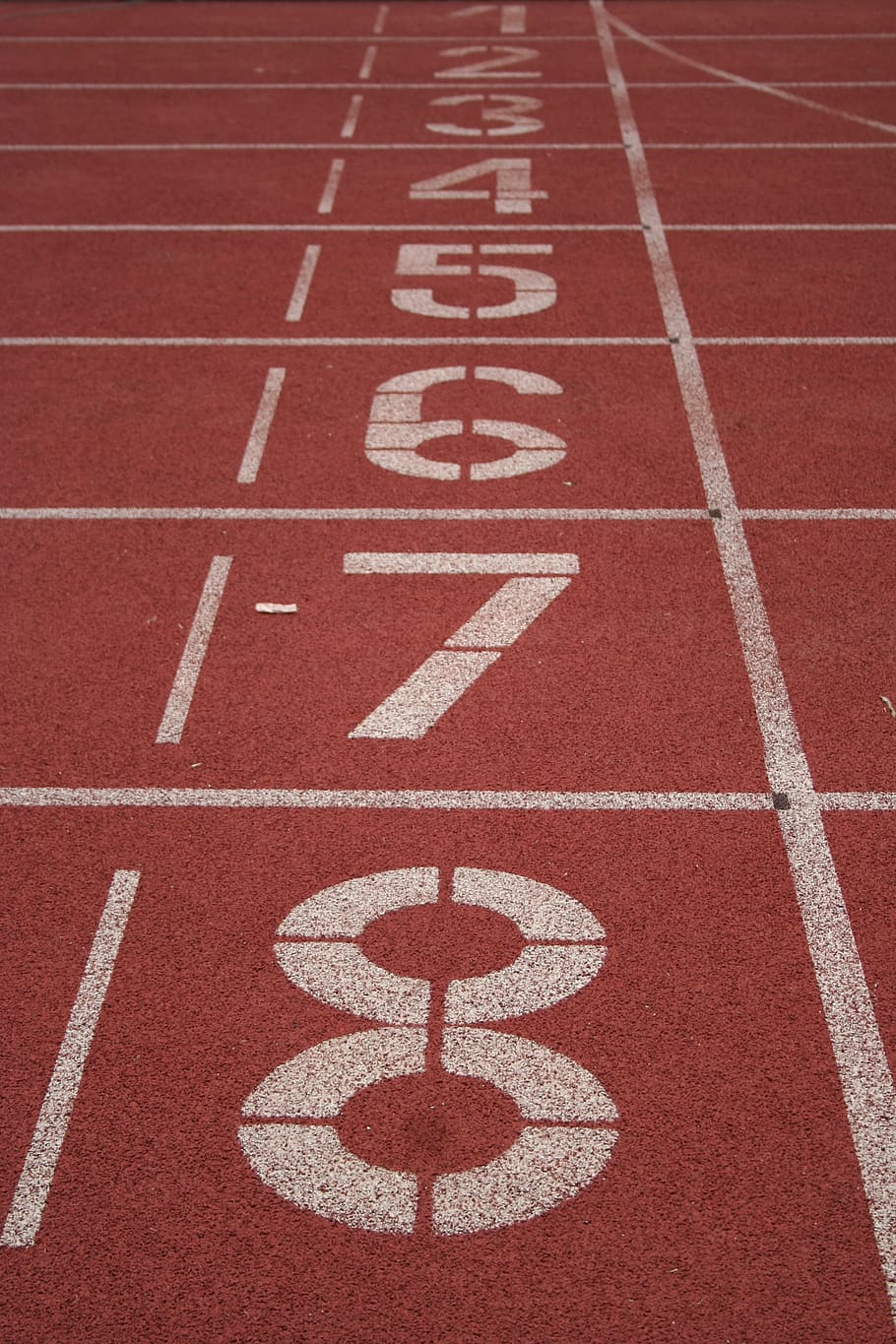HD wallpaper: track & field starting line, running, sport, numbers