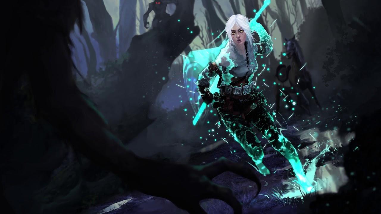 Wallpaper Engine] [Witcher] Ciri Dashing into Monsters