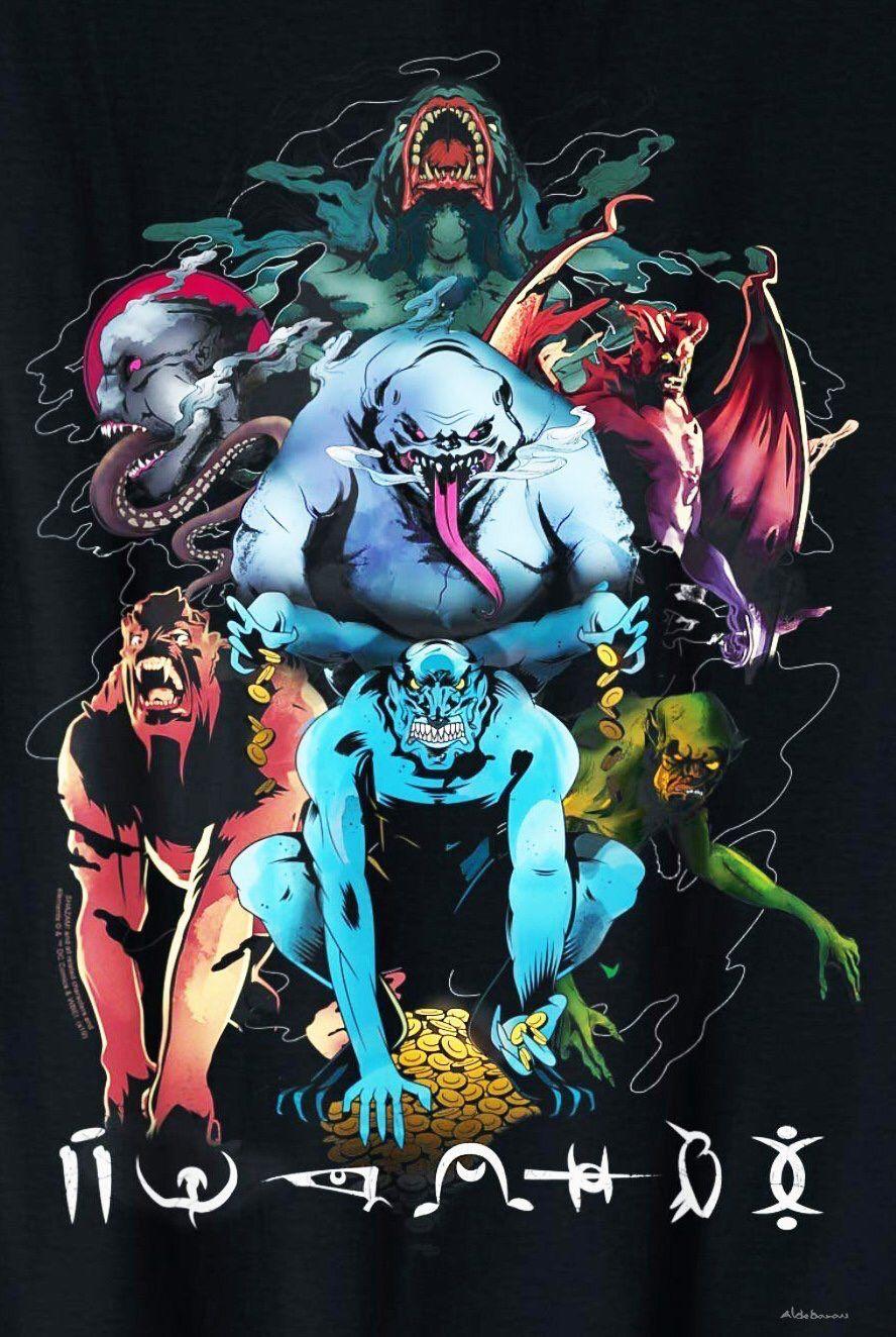 Shazam promo art of the Seven Deadly Sins. Shazam movie, Captain